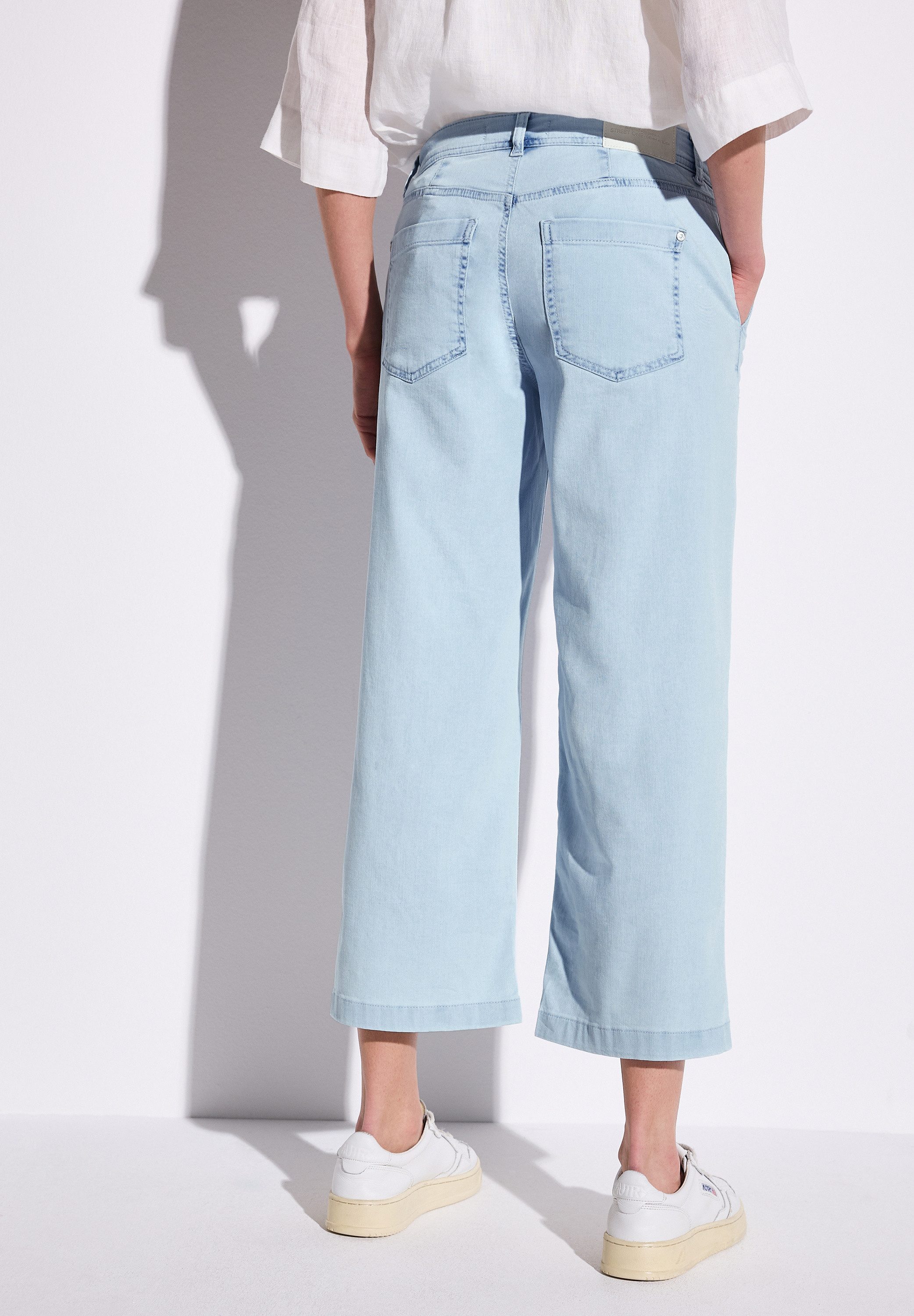 STREET ONE Wijde jeans met zakken