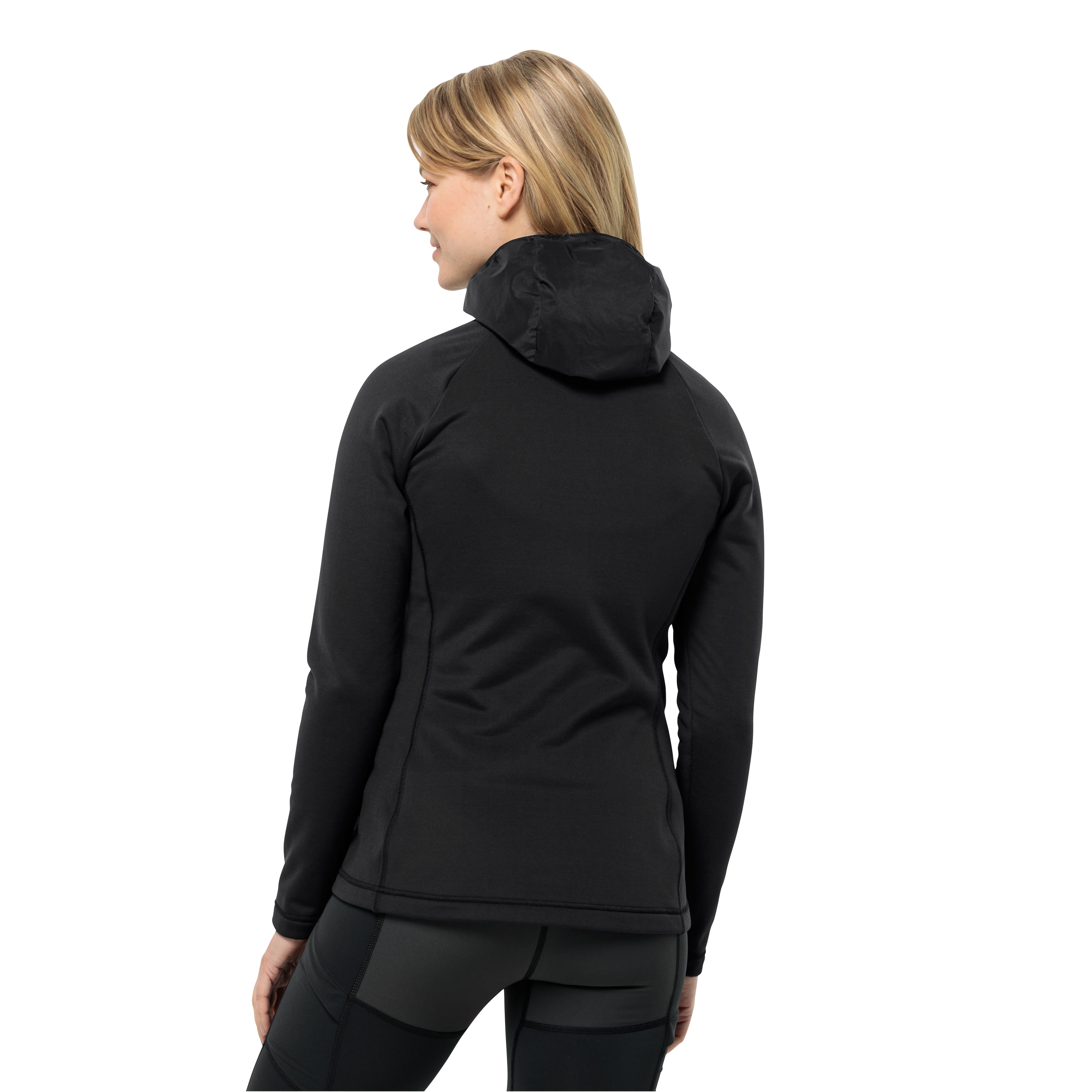 Jack Wolfskin Fleecejack TASMAN DOWN HYBRID W verwarmende hybride capuchonjack voor elk pad