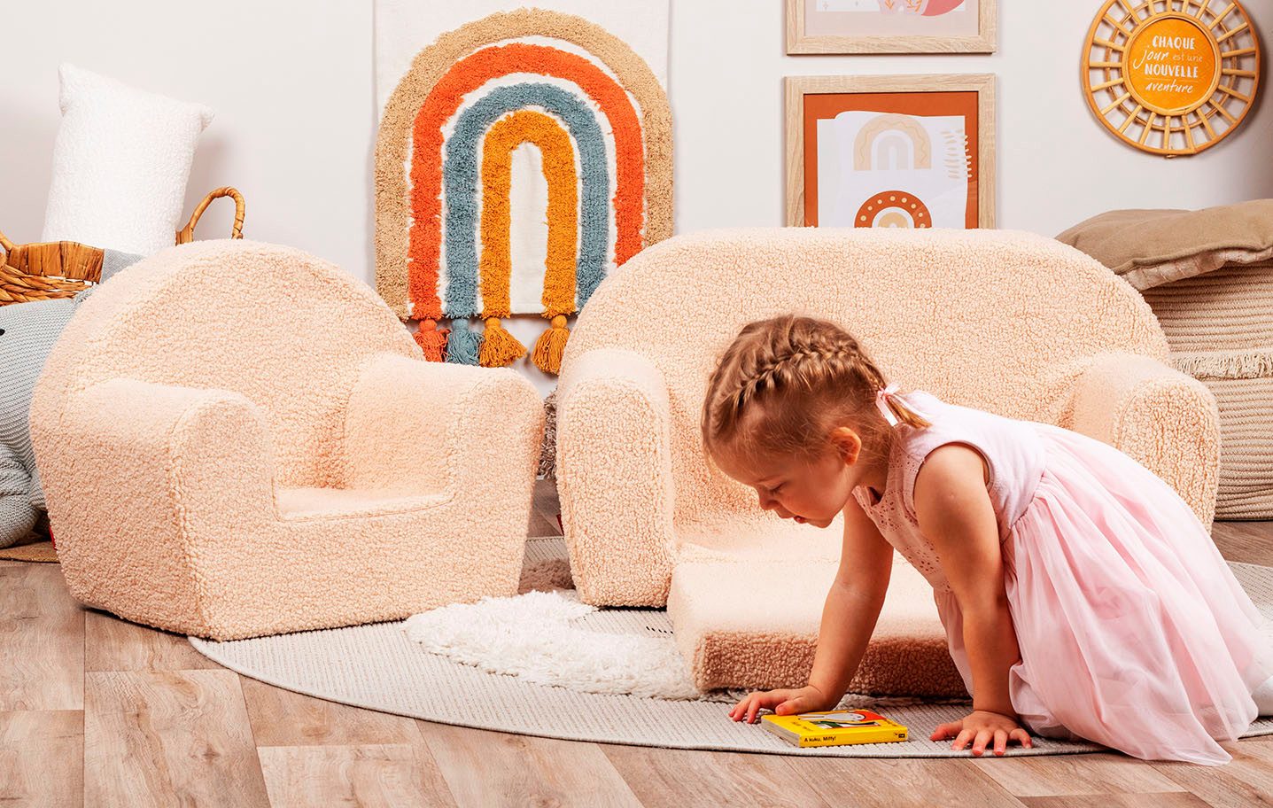 Knorrtoys® Fauteuil Soft plush beige