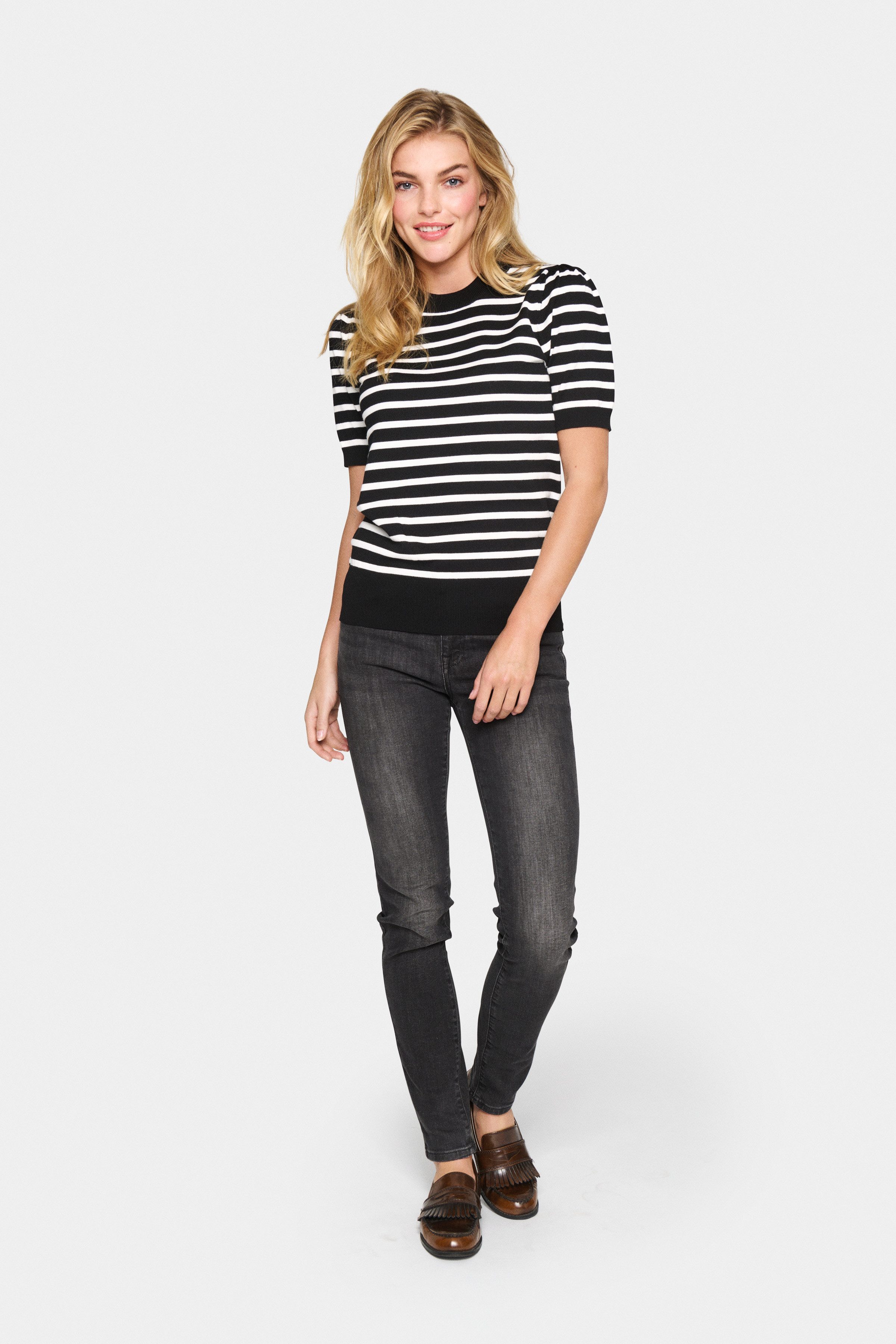 Saint Tropez Trui met korte mouwen MilaSZ SS Striped