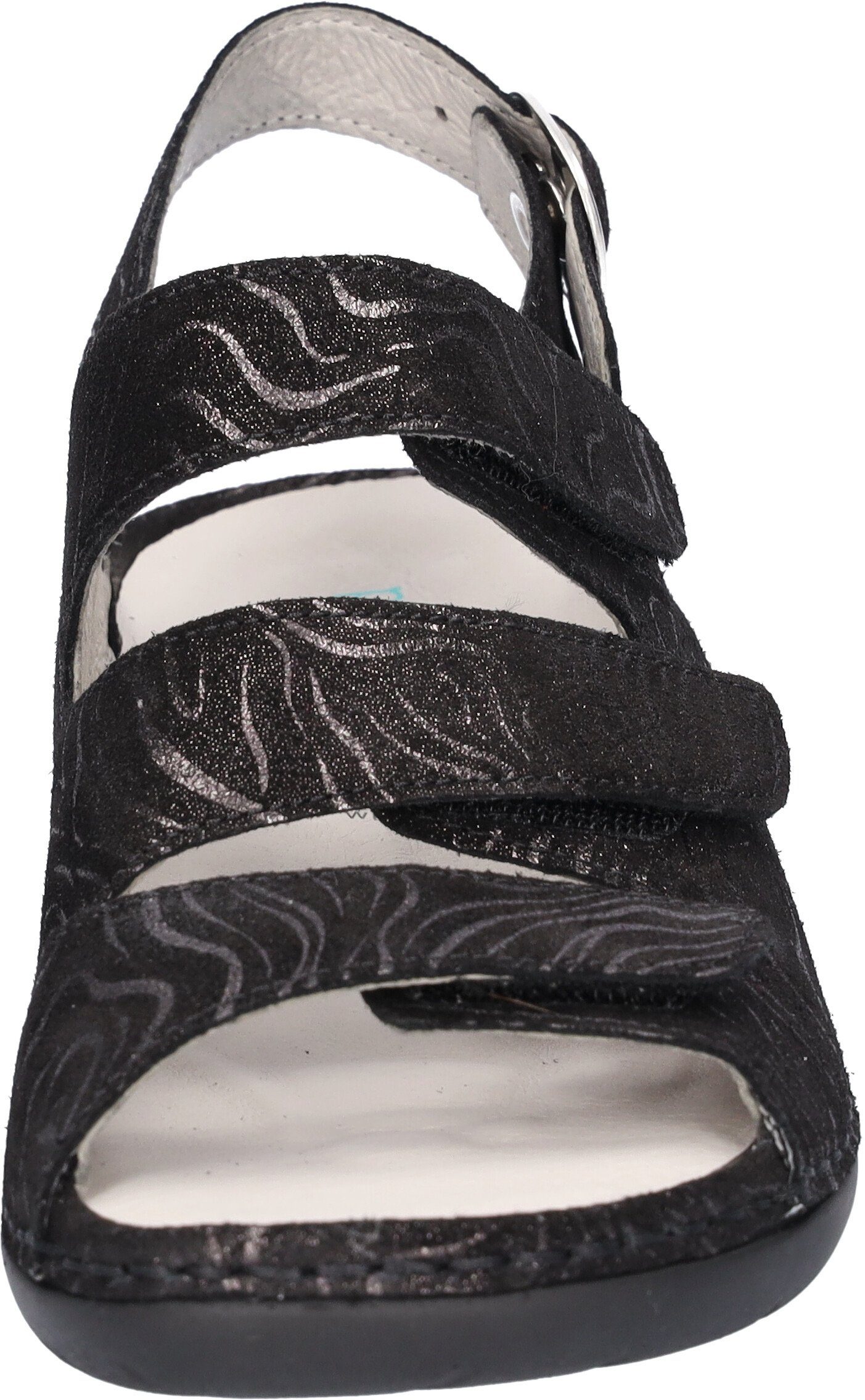 Waldläufer Sandalen GUNNA , zomerschoen, sandaal, sleehak, in metallic-look, g-breedte