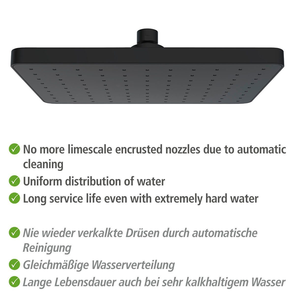 WENKO Regendouchekop Automatic Cleaning (1-delig)
