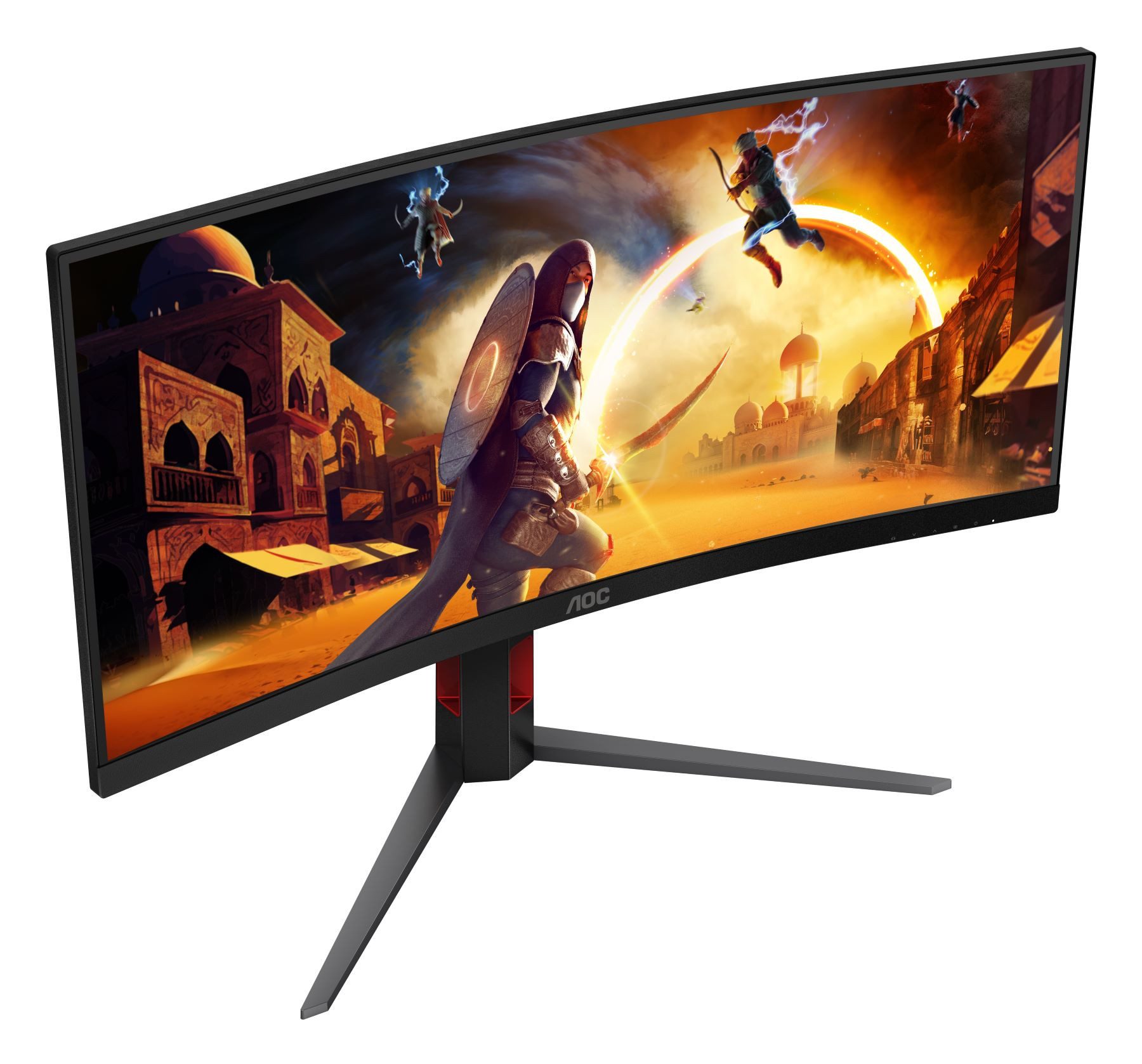 AOC Curved-gaming-monitor CU34G4, 86,3 cm / 34", UWQHD