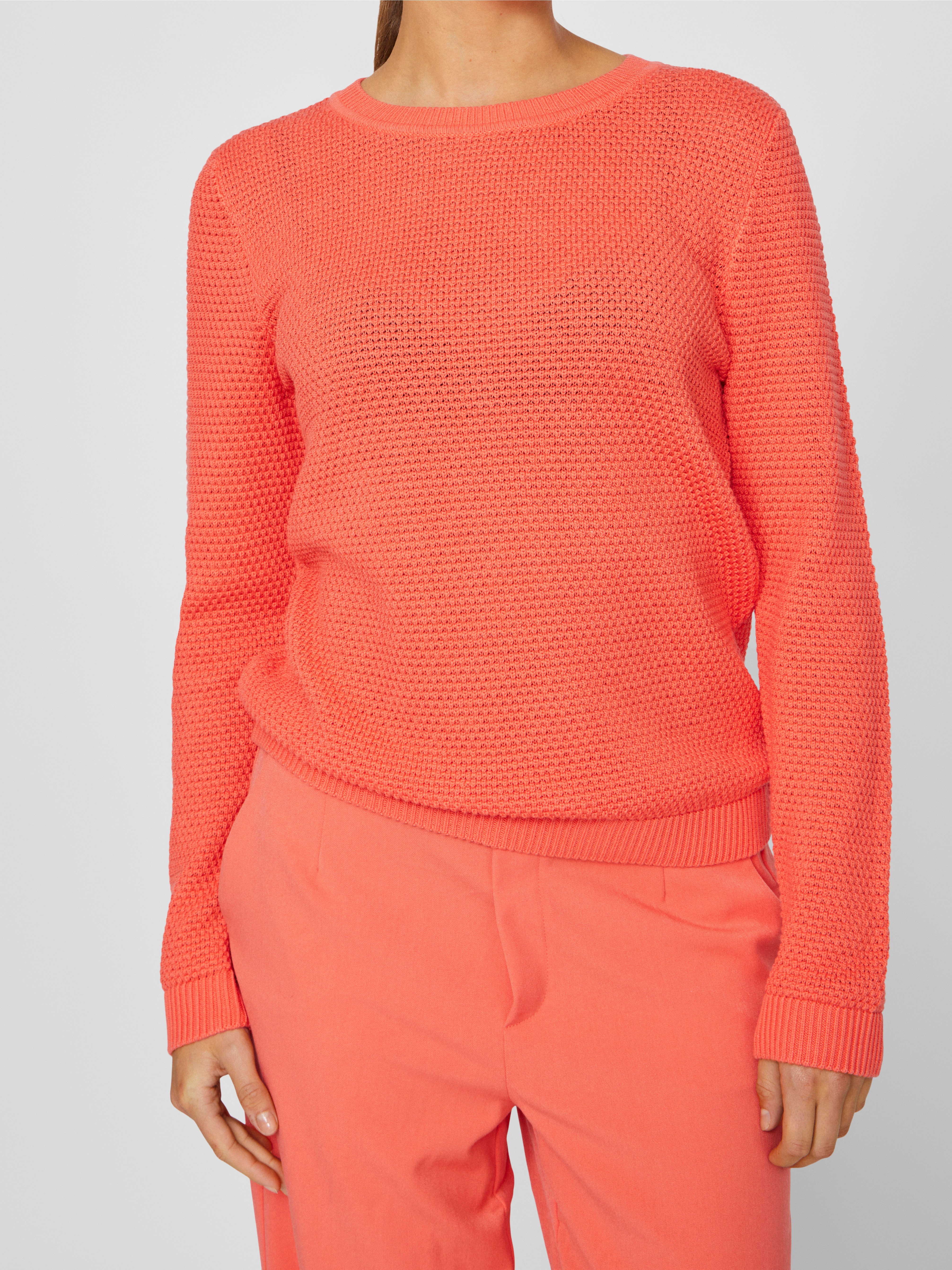 Vila Trui met ronde hals VIDALO O-NECK L/S KNIT TOP- NOOS