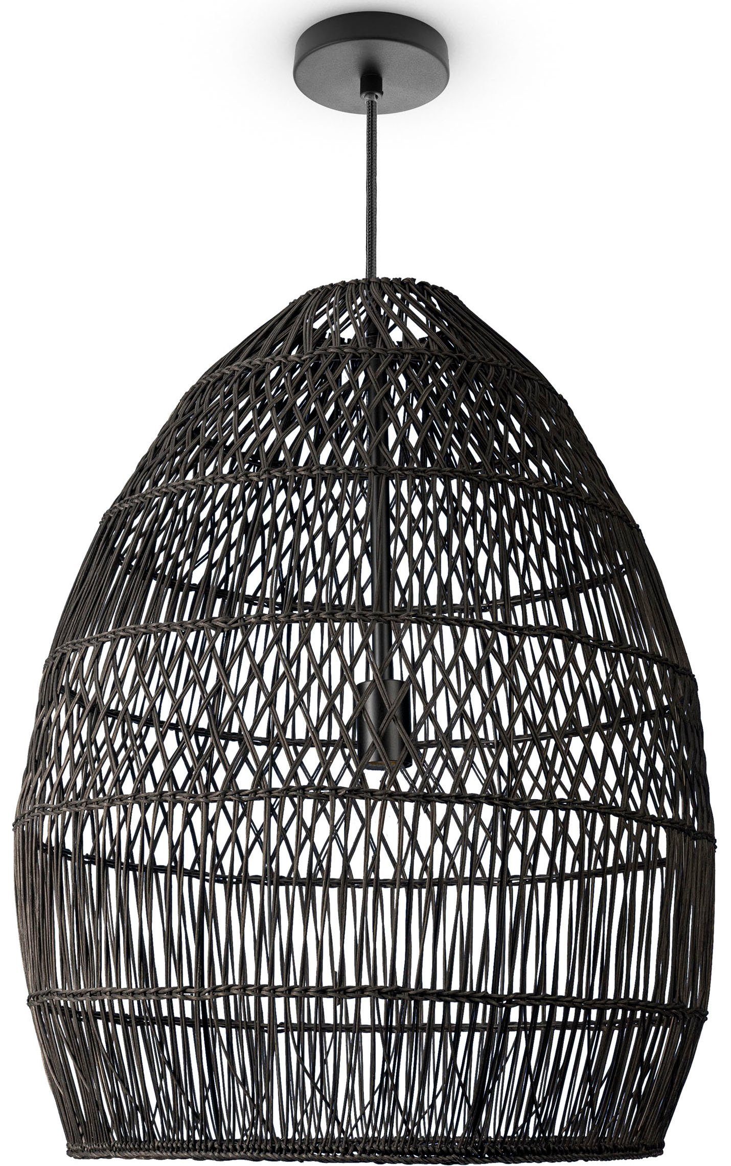 NETTLIFE Hanglamp Glas - 4xE14 - Zwart - Vintage Eettafellamp - hangend industriële
