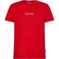 calvin klein t-shirt logo coordinates rood