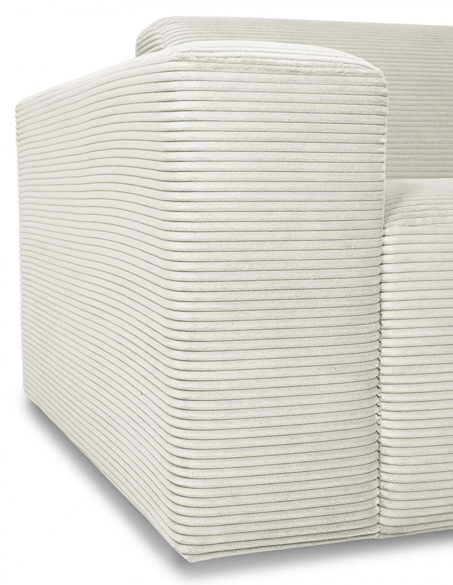 INOSIGN Hoekbank Koa,228cm, L-Form, Modulsofa, Webstoff, Cord, Struktur Designbank, zachte lounge-zitcomfort, golfondersteuning, tot aan de vloer