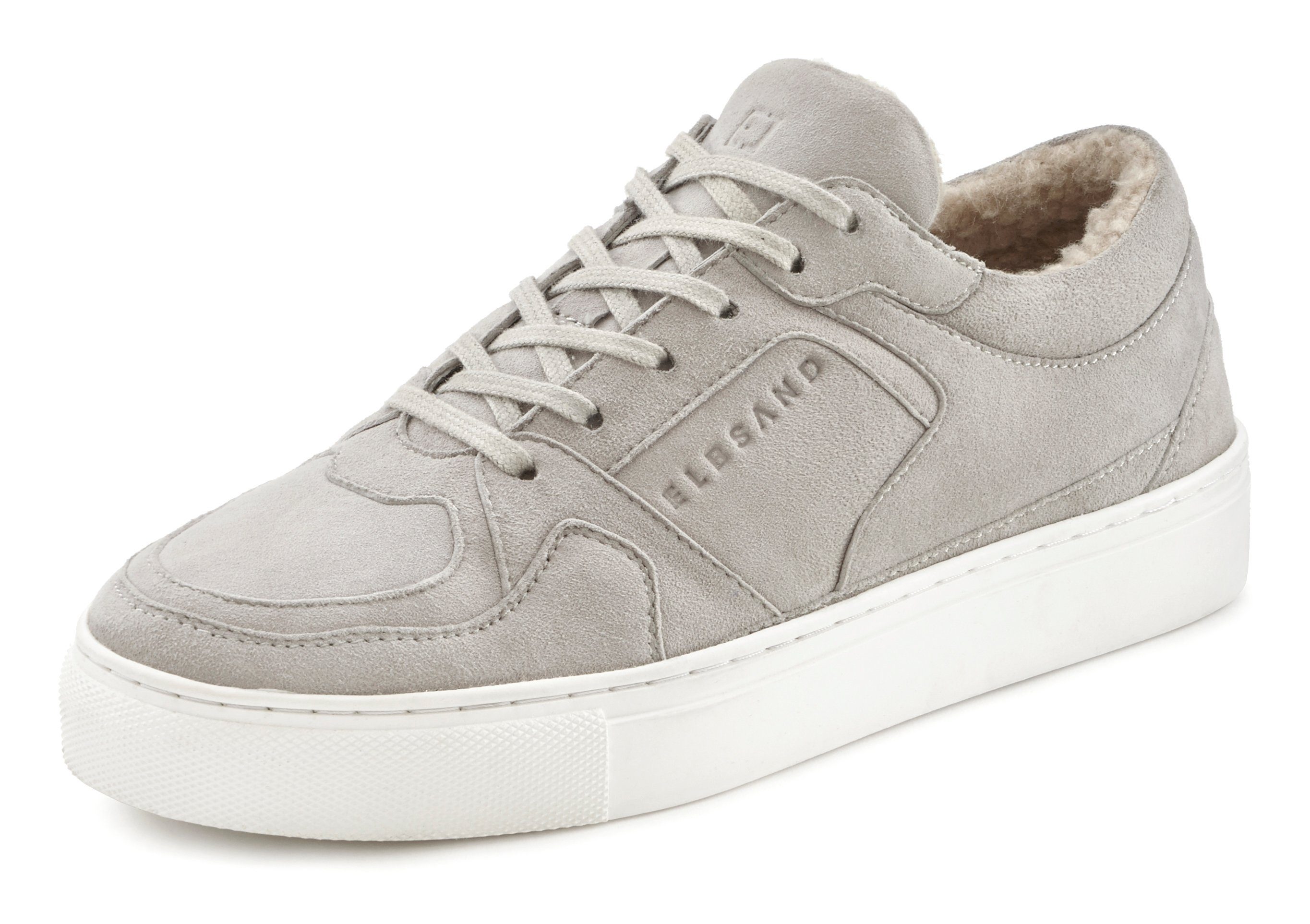 Elbsand Sneakers Wintersneaker, veterschoen van leer met knuffelig binnenfutter
