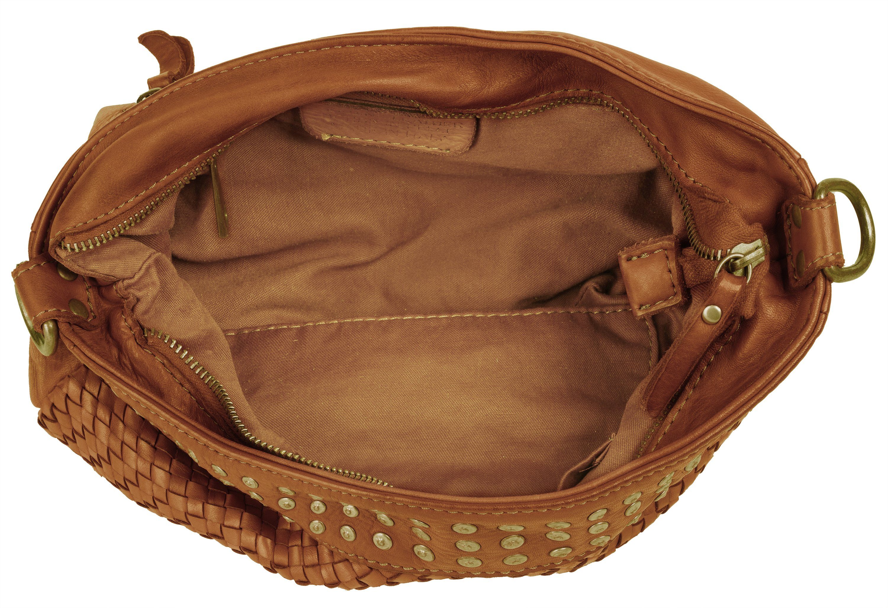 Samantha Look Schoudertas echt leer, made in italy