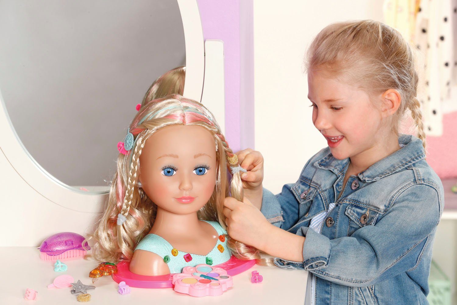 Baby Born Kaphoofd Sister styling head prinses