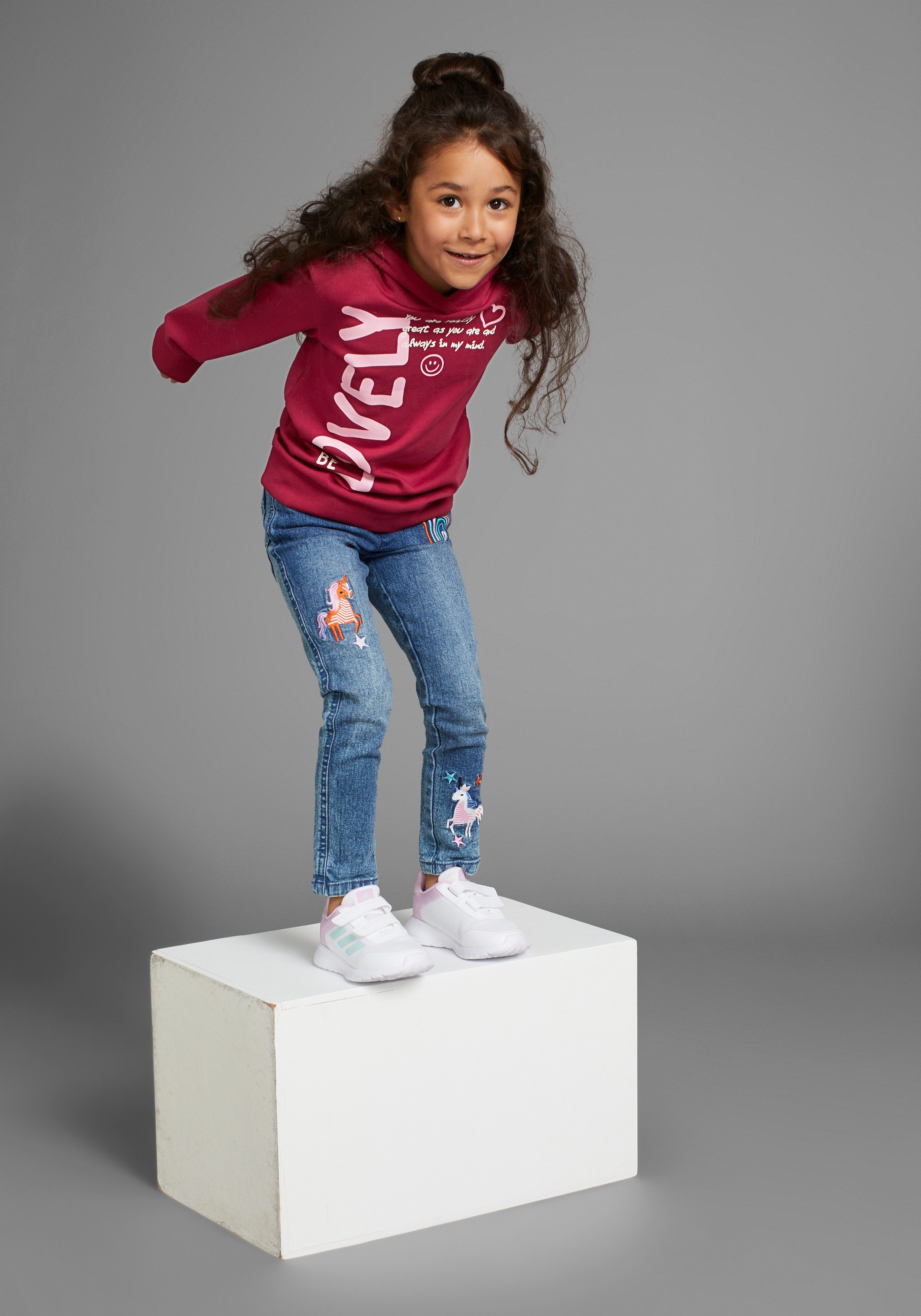 KIDSWORLD Shirt met lange mouwen LOVELY - Print , in verlengd model