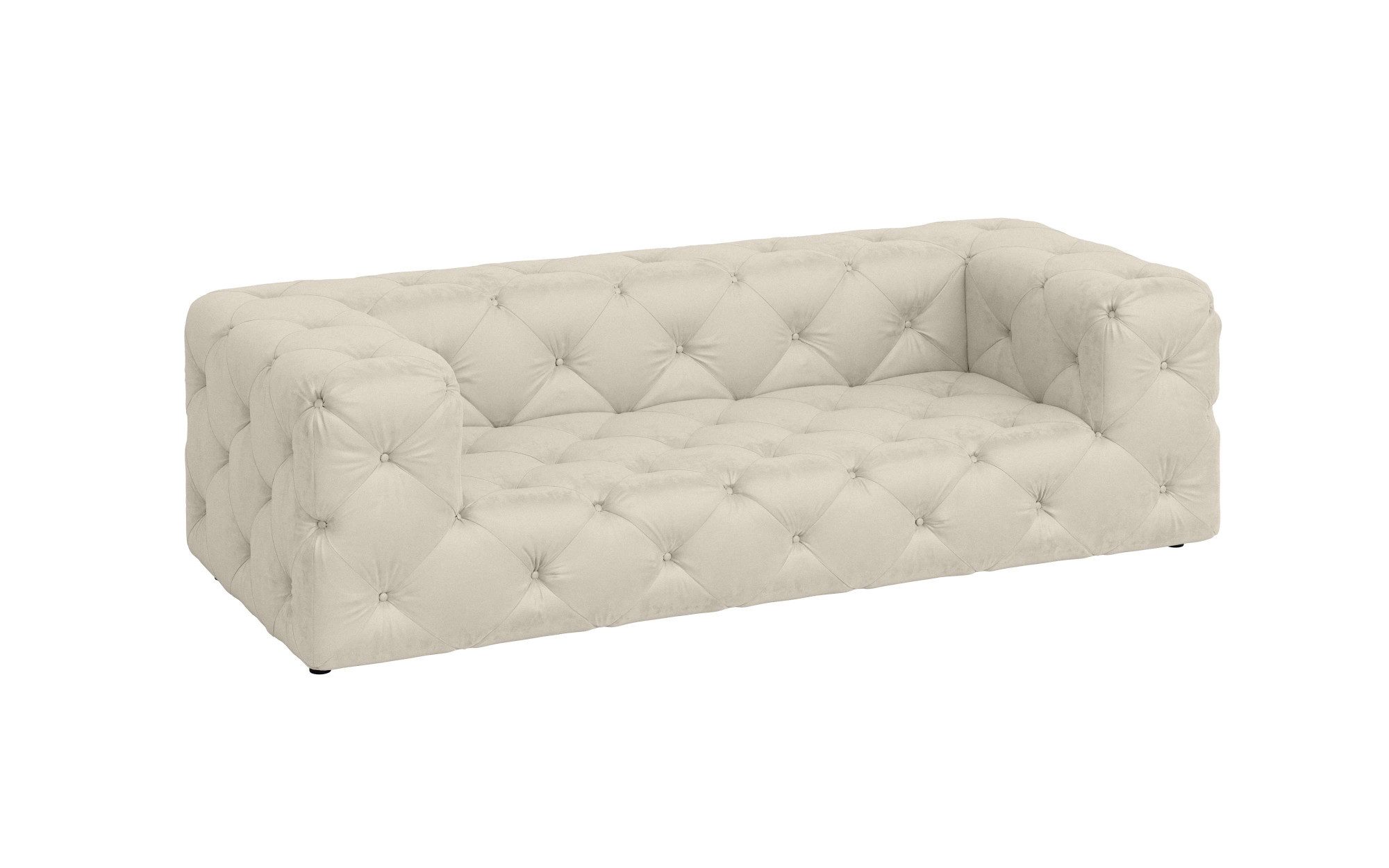 Places of Style 3-zitsbank FOLLINA 3-zits bank met klassieke chesterfield knoopverwerking