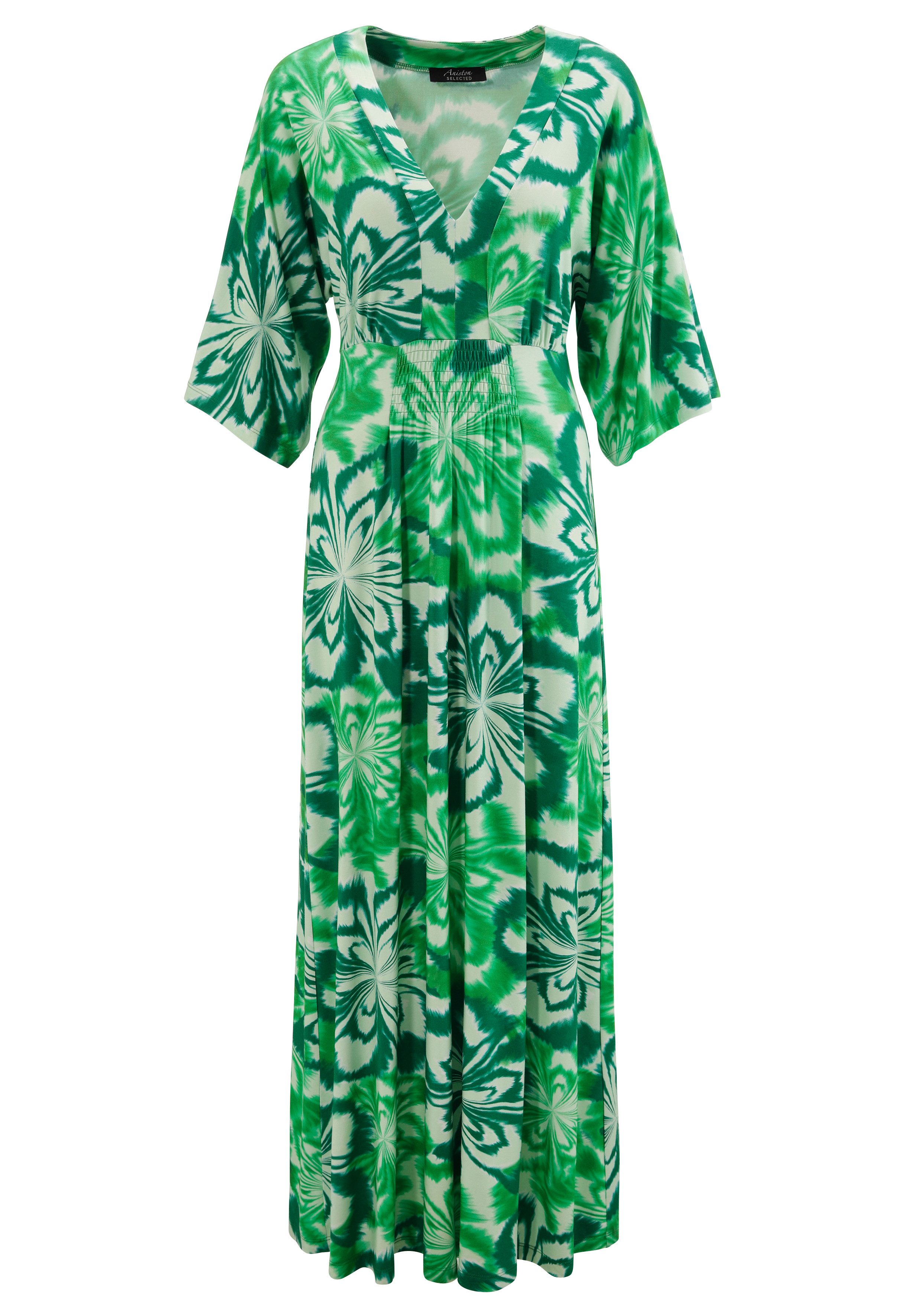 Aniston SELECTED Maxi-jurk met wijde 3/4-mouwen - nieuwe collectie