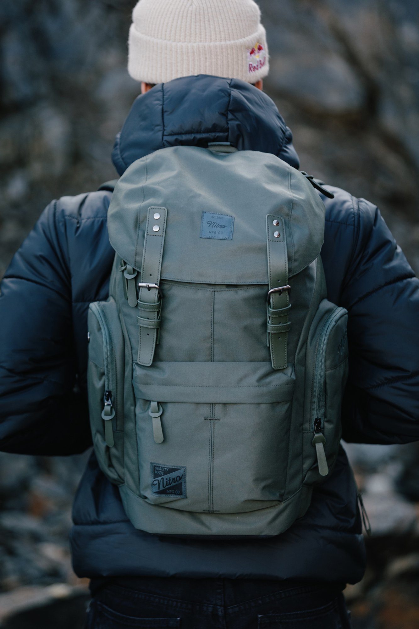 NITRO Vrijetijdsrugzak Daypacker met laptopvak, schoolrugzak, wandelaarsrugzak of streetpack