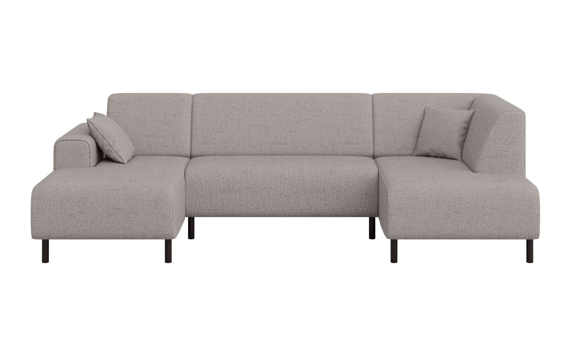 Home affaire Zithoek ARROS U-vorm met golfondersteuning, afmetingen B/D/H: 300/163/81 cm incl. sierkussens, met recamiere links/rechts bestelbaar, ook in cord