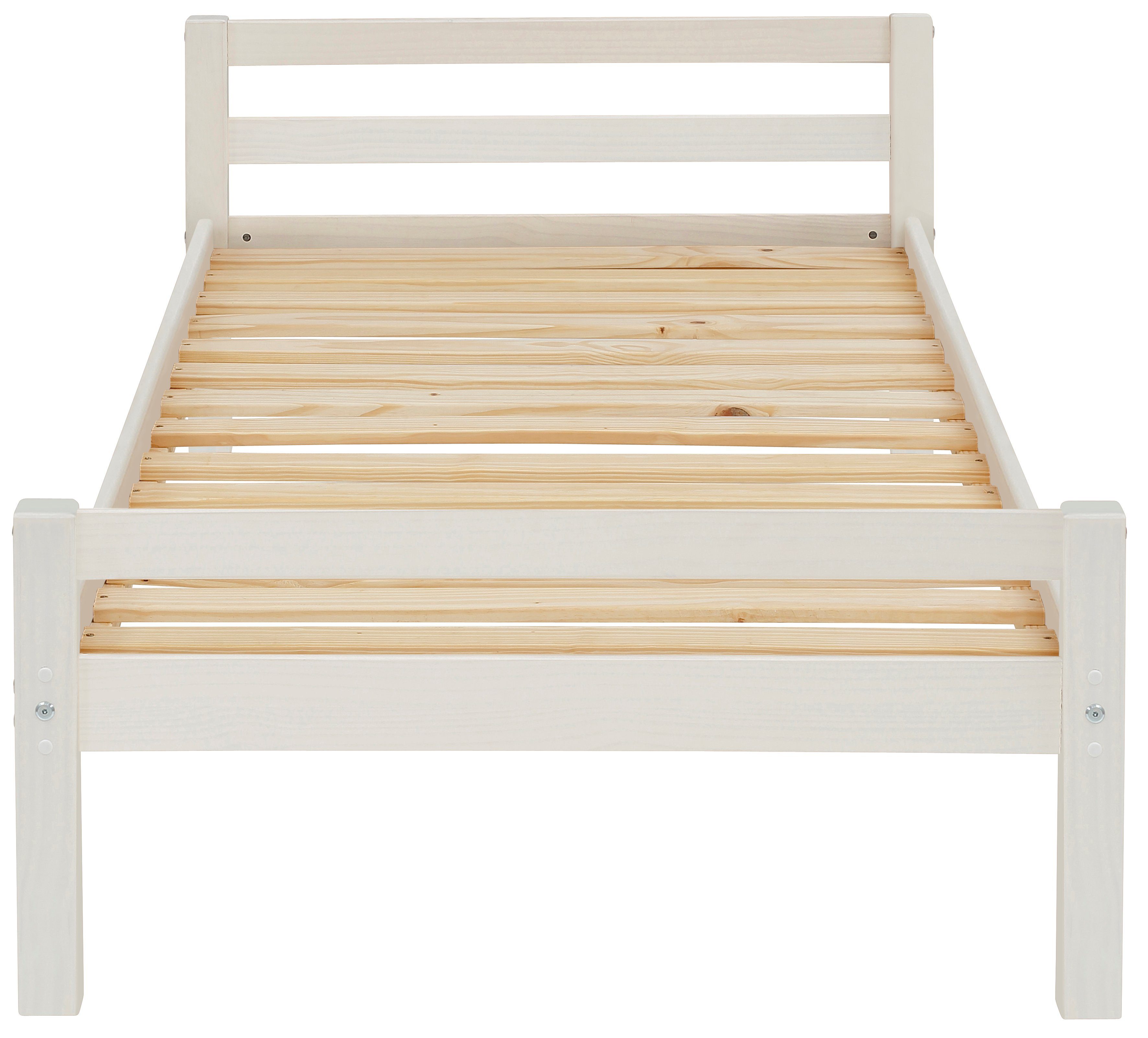 Lüttenhütt Kinderledikant Alpi 1-persoons van mooi grenenhout, lattenbodem, ligoppervlak 90x200 cm