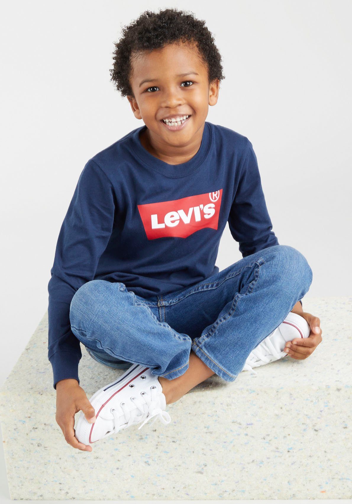 Levi's Kidswear Shirt met lange mouwen L/S BATWING TEE