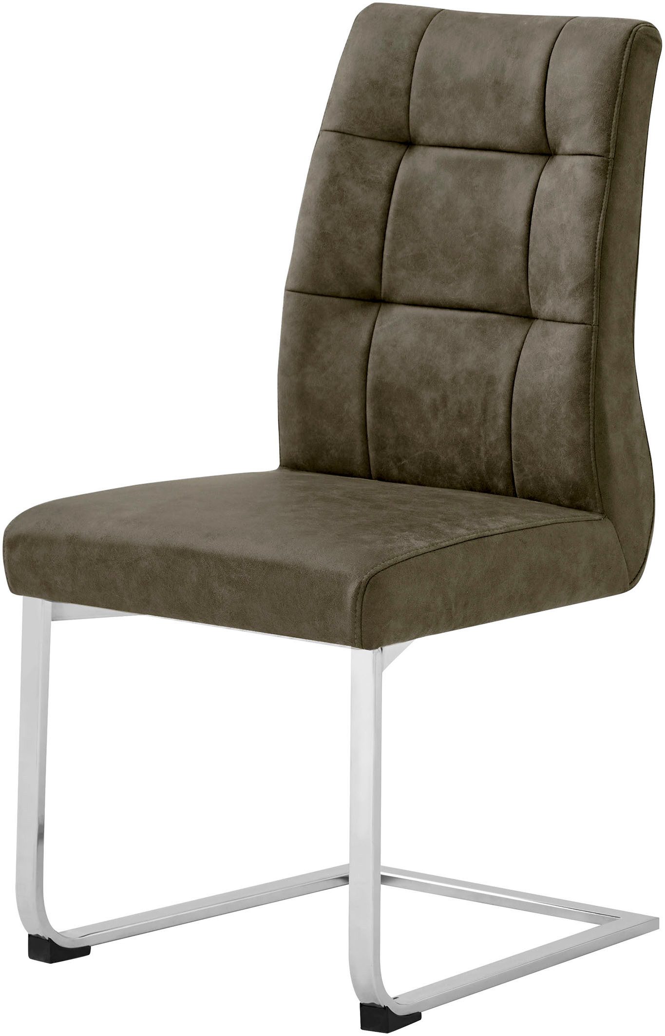 byLIVING Eetkamerstoel Marlen XXL belastbaar tot 150 kg, vintage bekleding, sledestoel (set, 2 stuks)