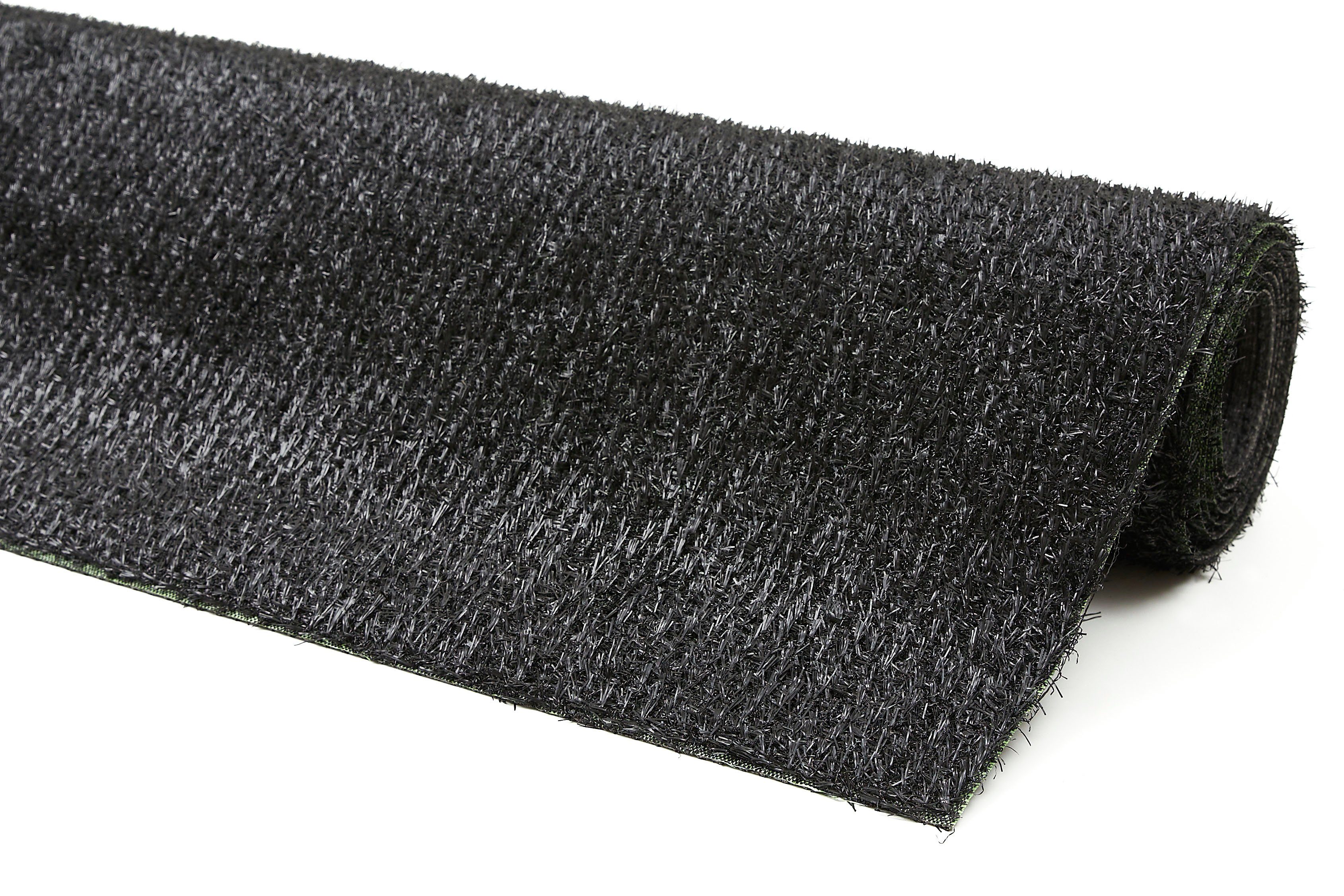 Andiamo Kunstgras Black Weerbestendig, geschikt voor balkon, geïntegreerde drainage, tuin, terras (1 stuk)
