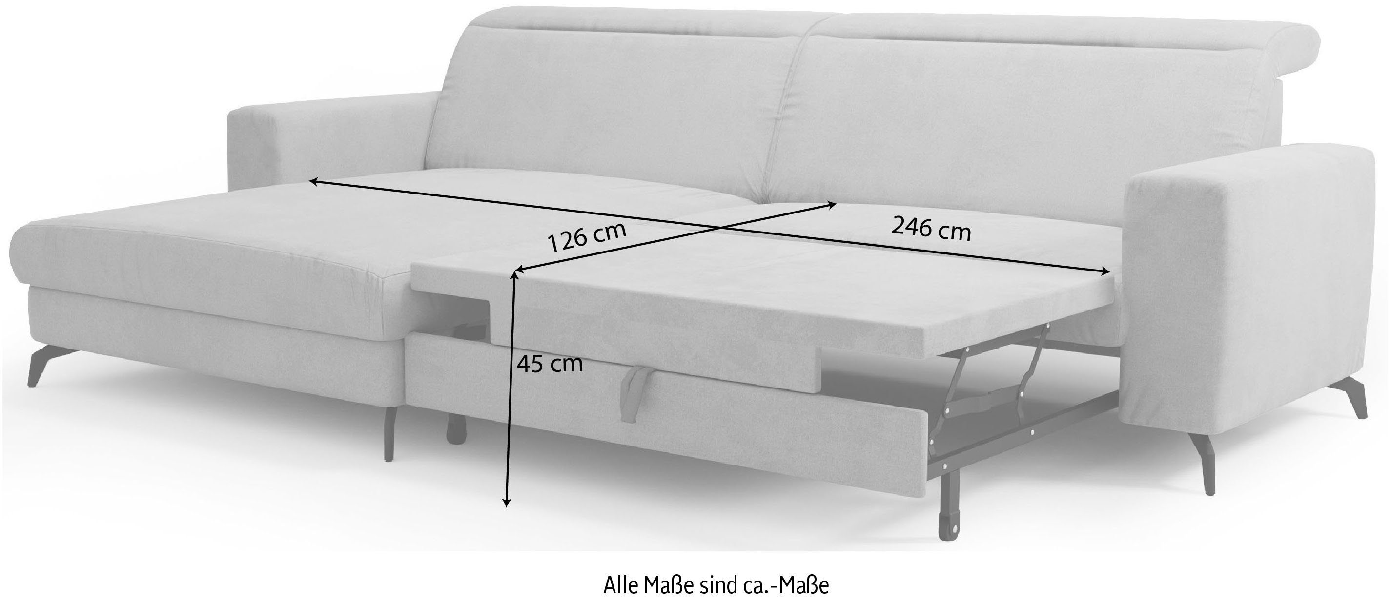 sit&more Hoekbank Bolero L-vorm