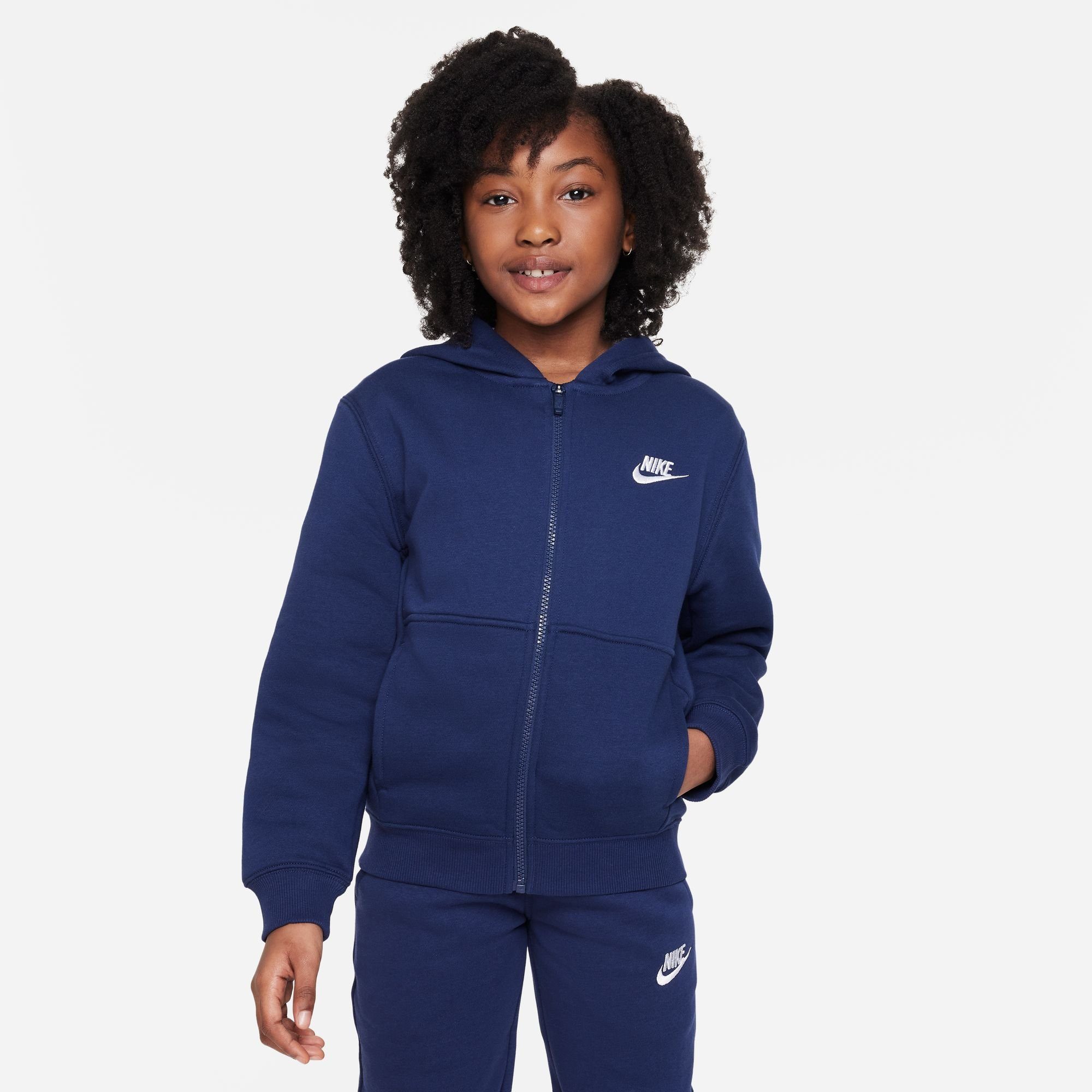 Nike Sportswear Trainingspak CLUB FLEECE BIG KIDS' FULL-ZIP TRACKSUIT