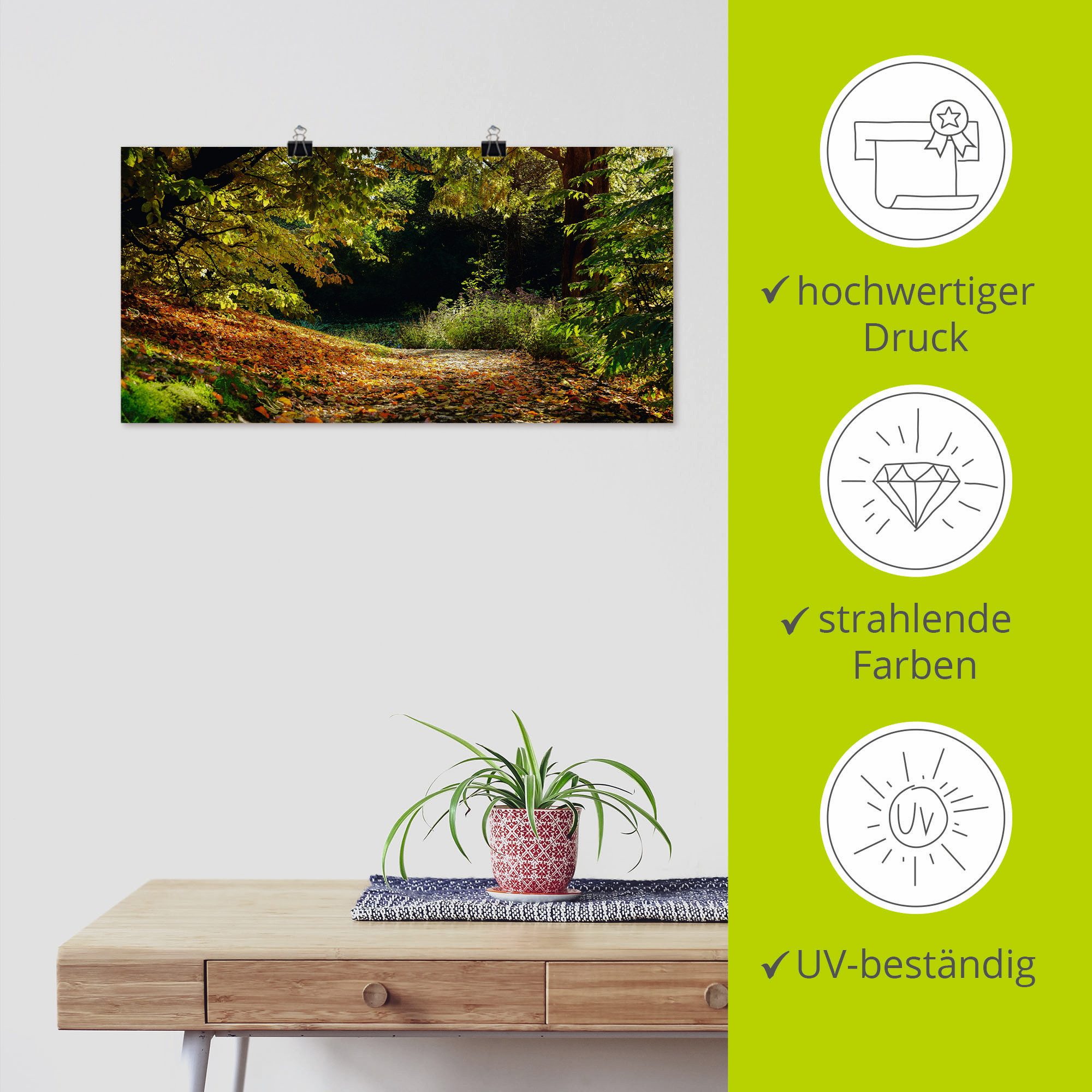 Artland Poster Herfstkleed als artprint op linnen, muursticker of poster in verschillende maten