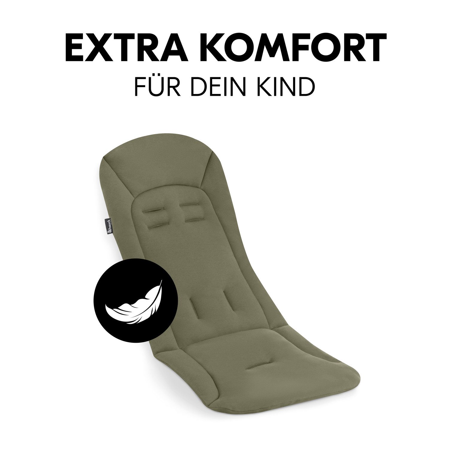 Hauck Zitkussen voor kinderwagens Seat Liner, olive