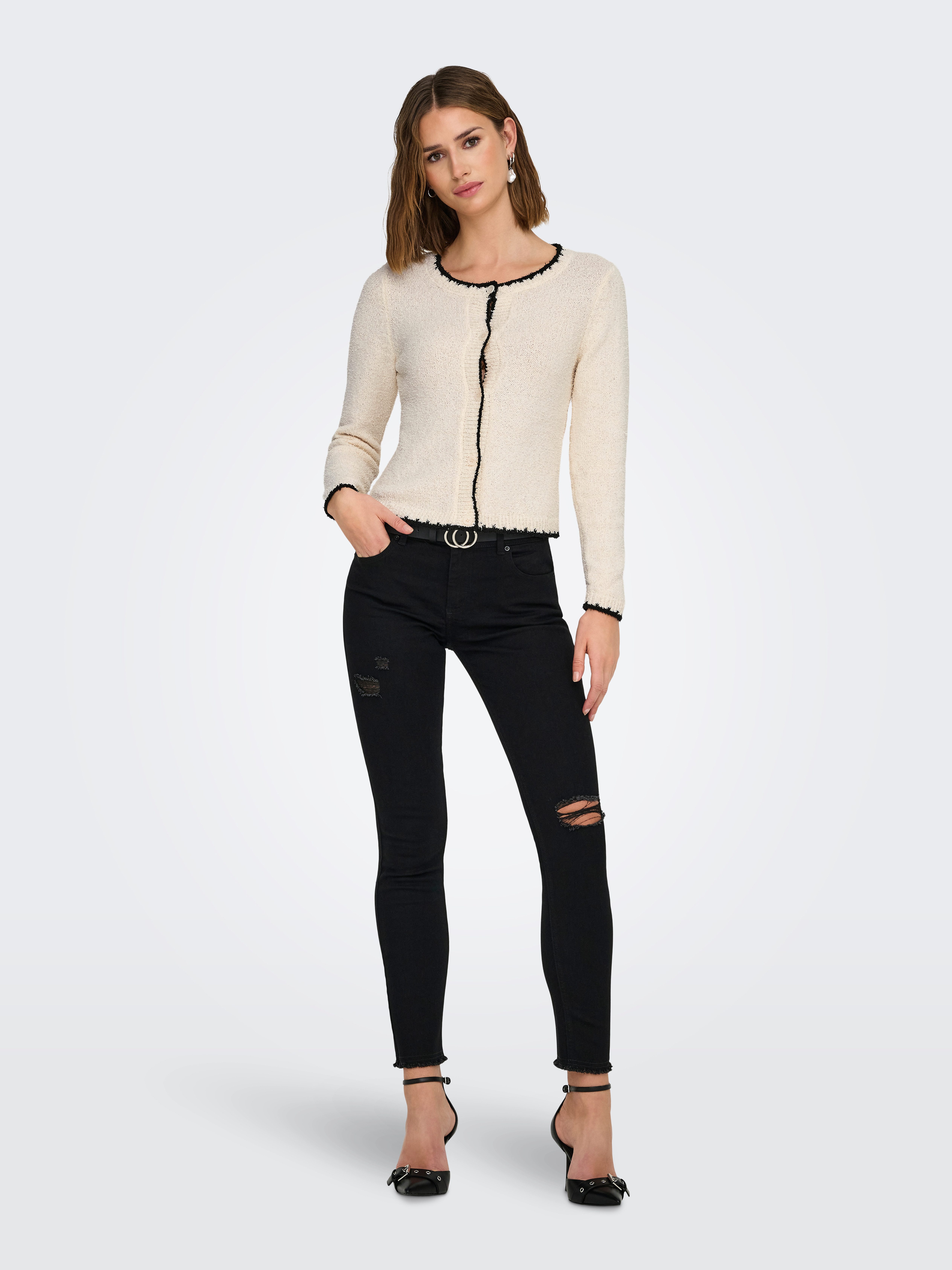 Only Vest ONLTERESA LIFE LS ONECK CARDIGAN CC KNT