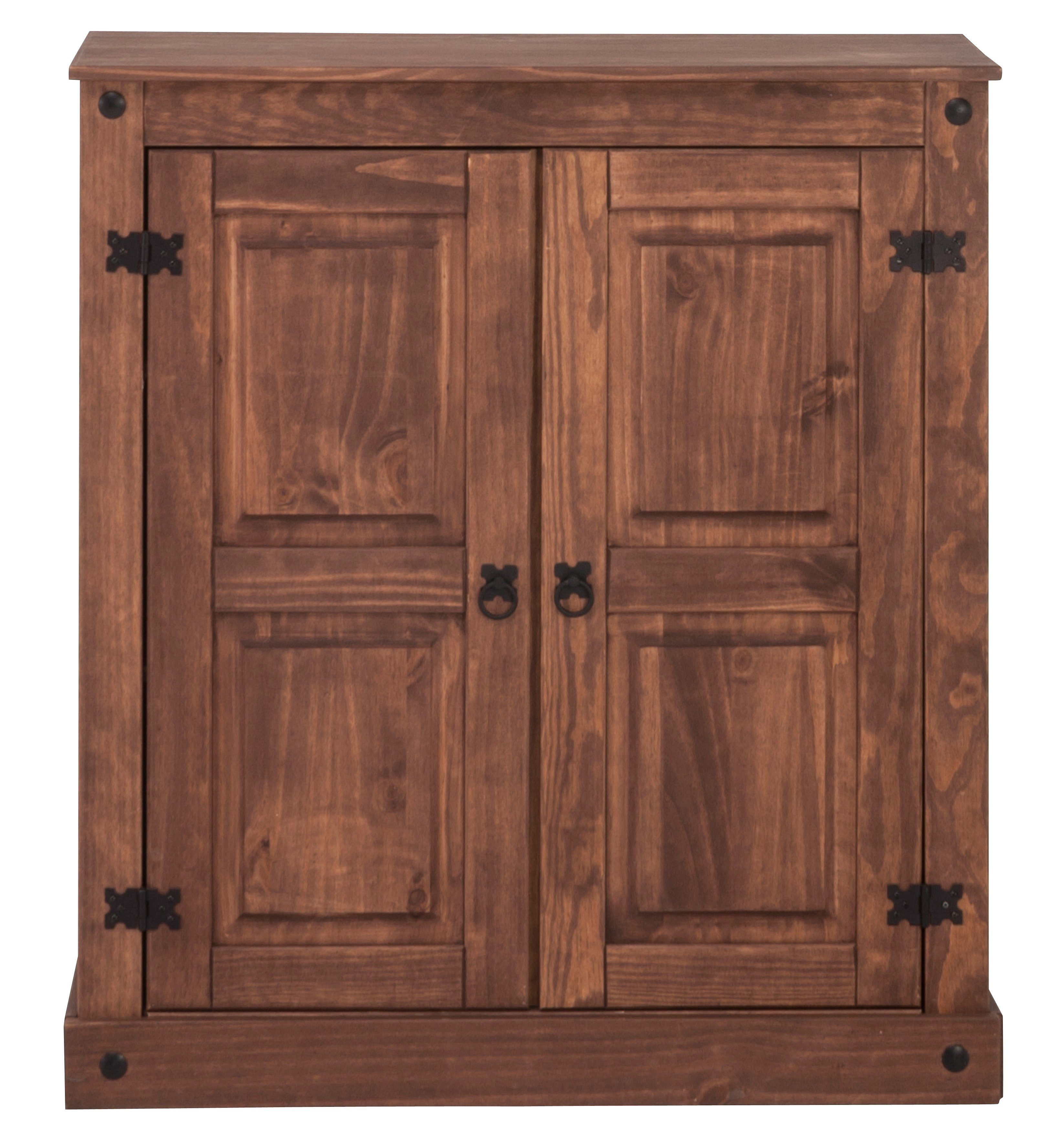 Home affaire Kast Breedte 90 cm, hoogte 100 cm dressoirs maat 90x38x100 cm bruin