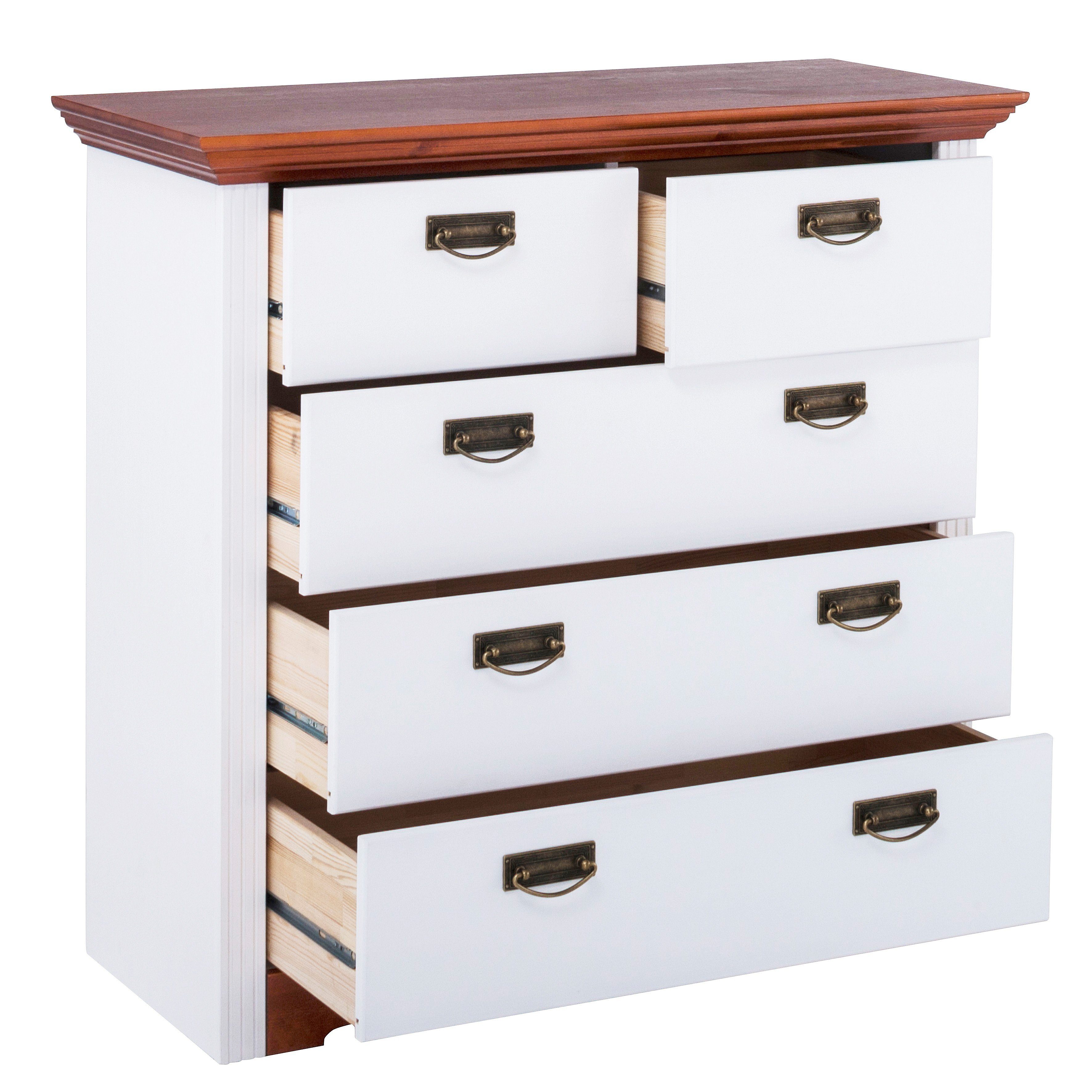 Home affaire Ladekast Konrad Breedte 94 cm, van massief, FSC®-gecertificeerd dennenhout
