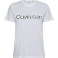 calvin klein curve shirt met ronde hals inclusive core logo t-shirt met calvin klein-logo-opschrift wit