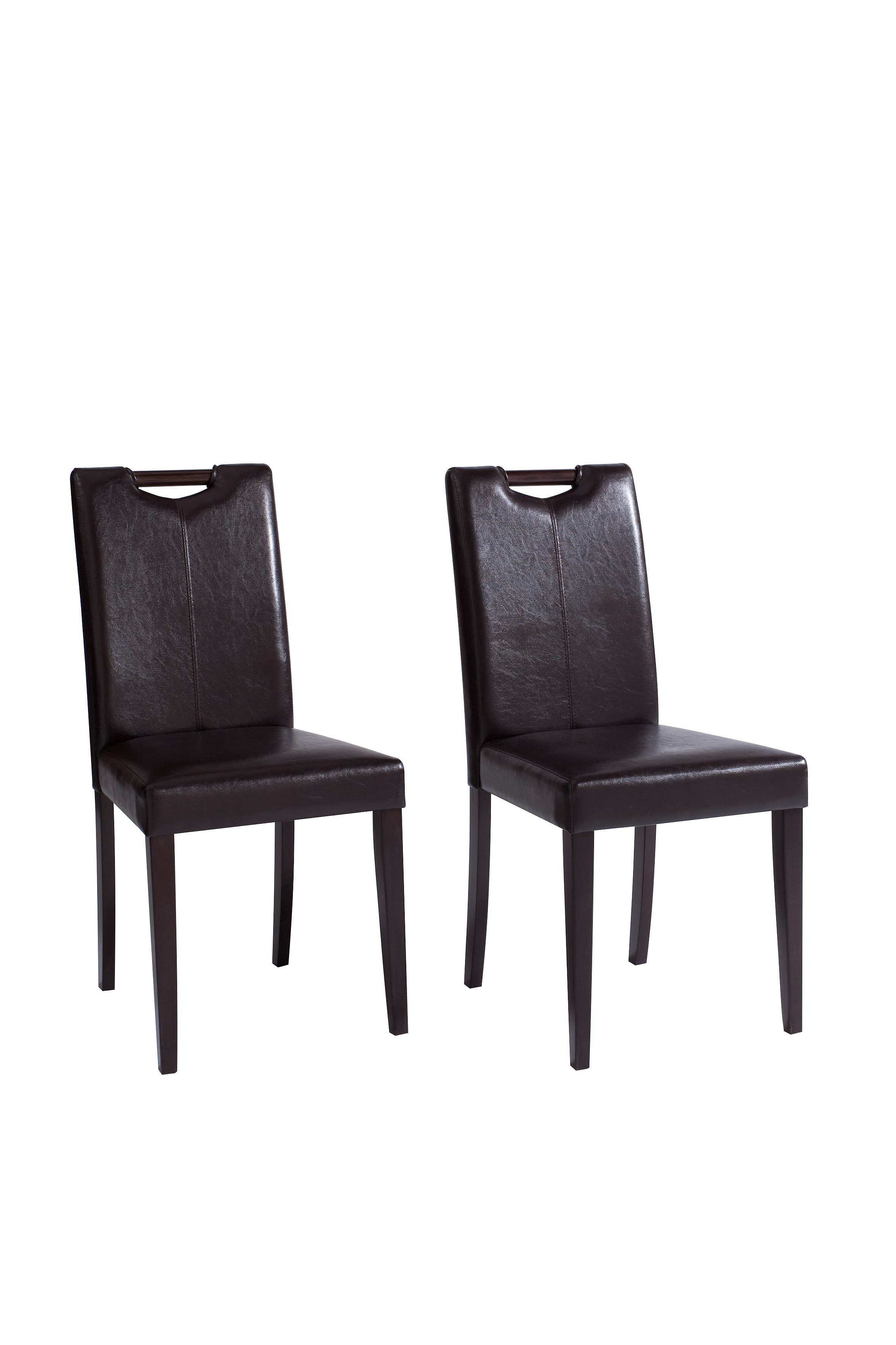Home affaire Eetkamerstoel Stuhlparade in twee verschillende stofkwaliteiten, zithoogte 46 cm (set, 2 stuks)