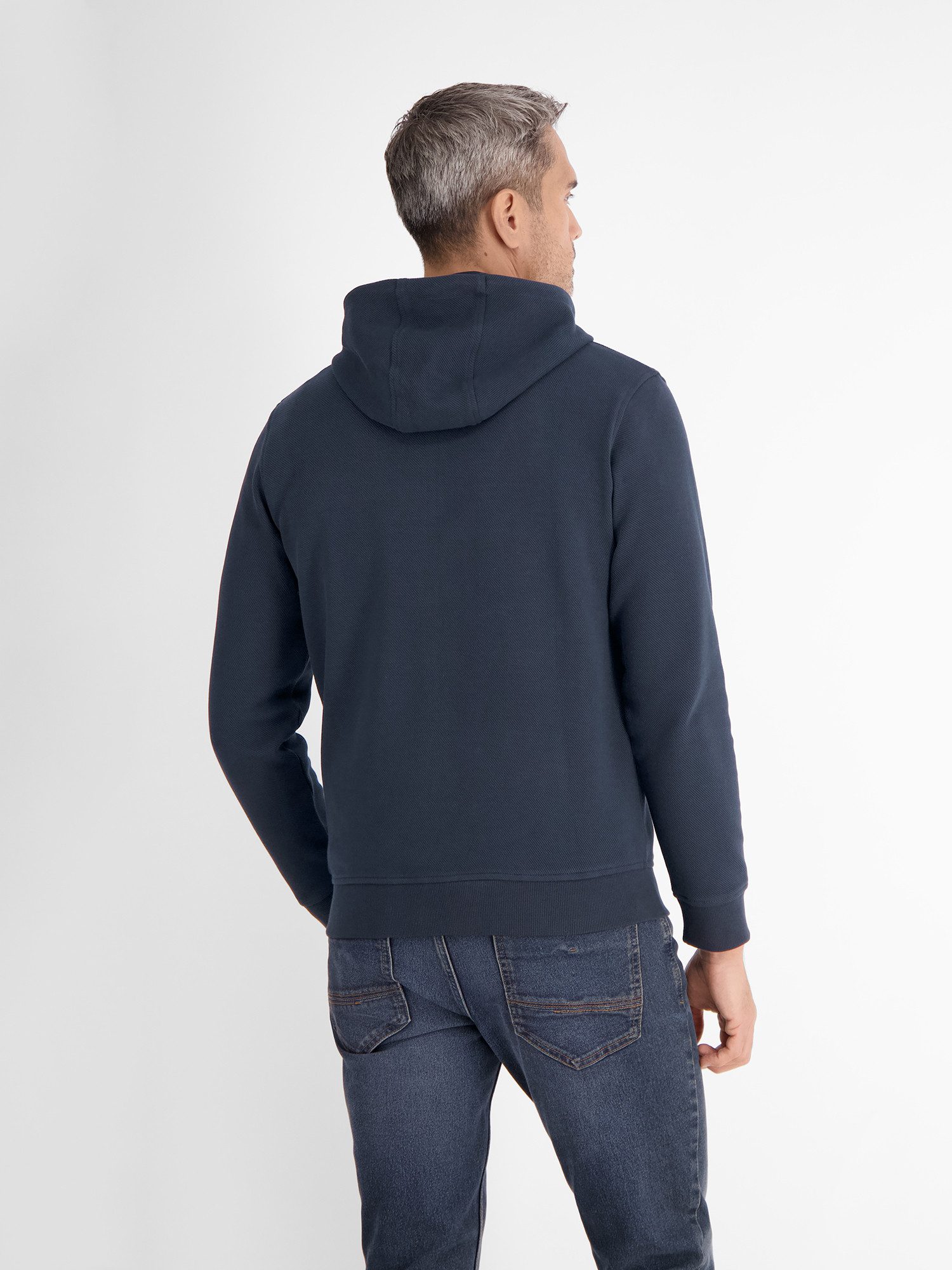 Lerros Sweatvest LERROS sweatshirt jack met capuchon