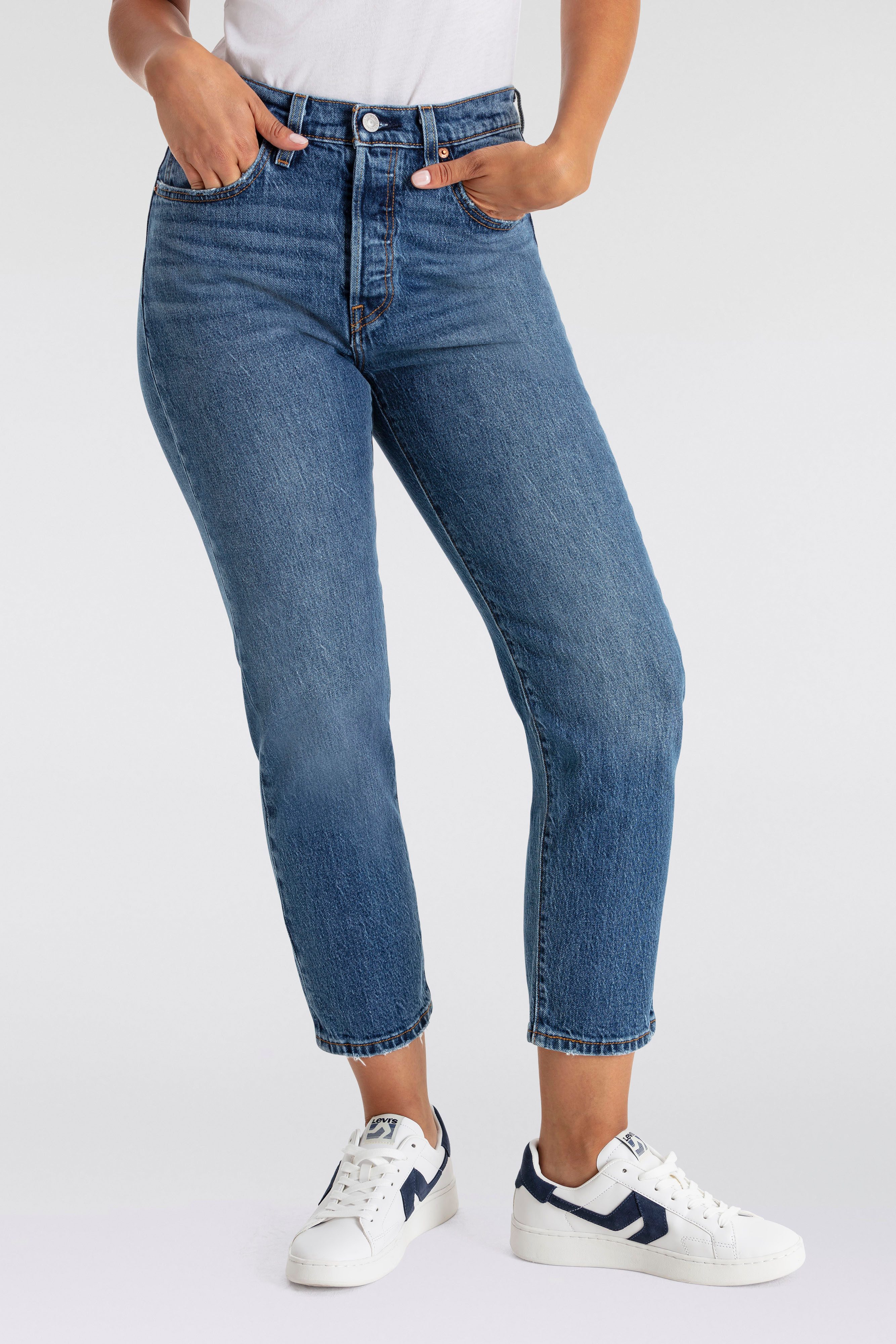 Levi's 7/8 jeans 501 CROP 501 collectie, 5-pocket-stijl