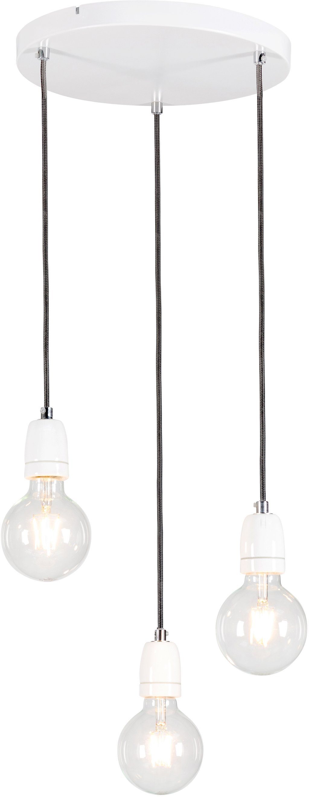 BRITOP LIGHTING Hanglamp Porcia Decoratieve lamp van keramiek, bijpassende LM E27- excl., made in Europe (1 stuk)
