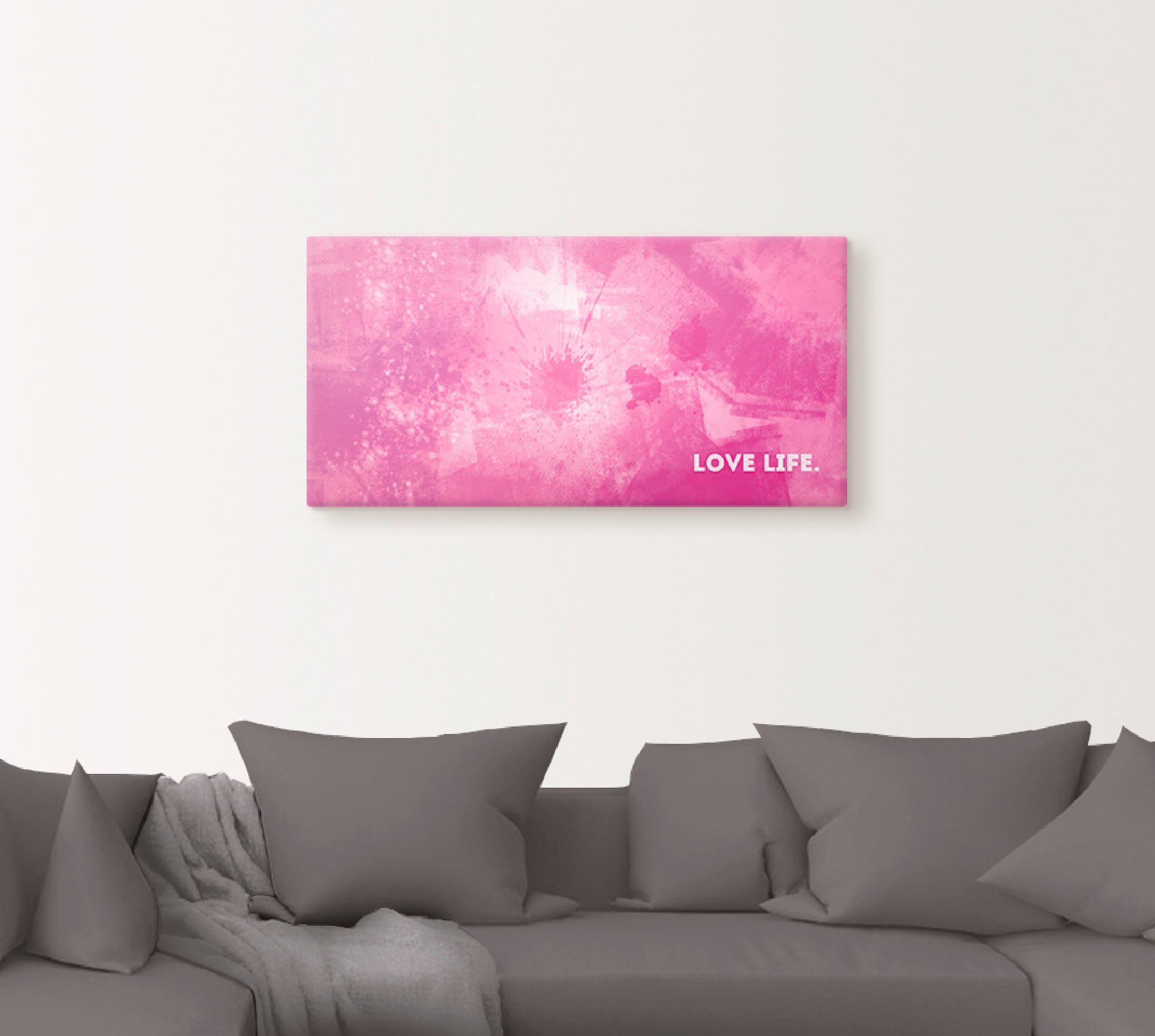 Artland Artprint op linnen Emotionele kunst liefdesleven