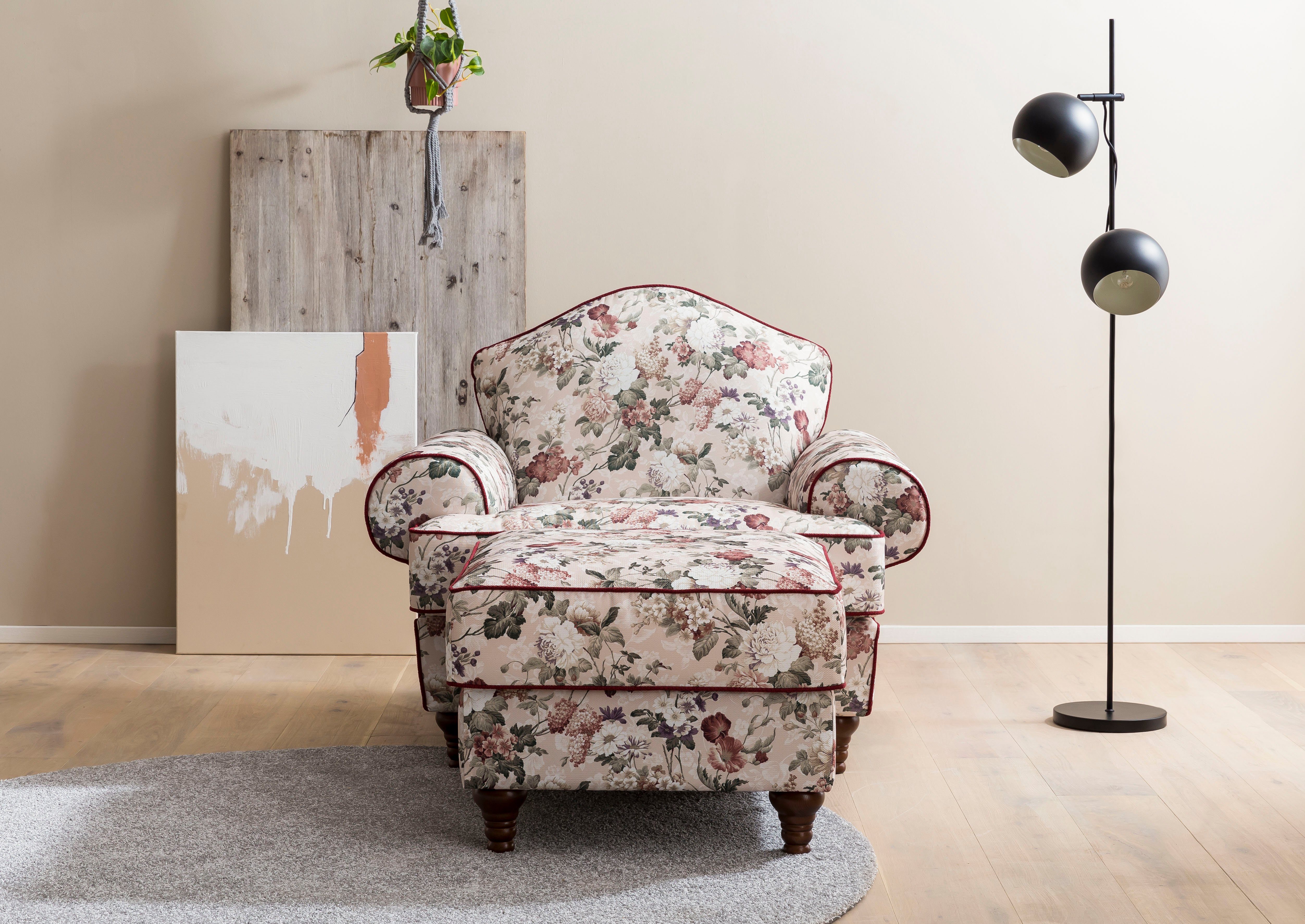 home affaire zithoek lucienne (2-delig) wit