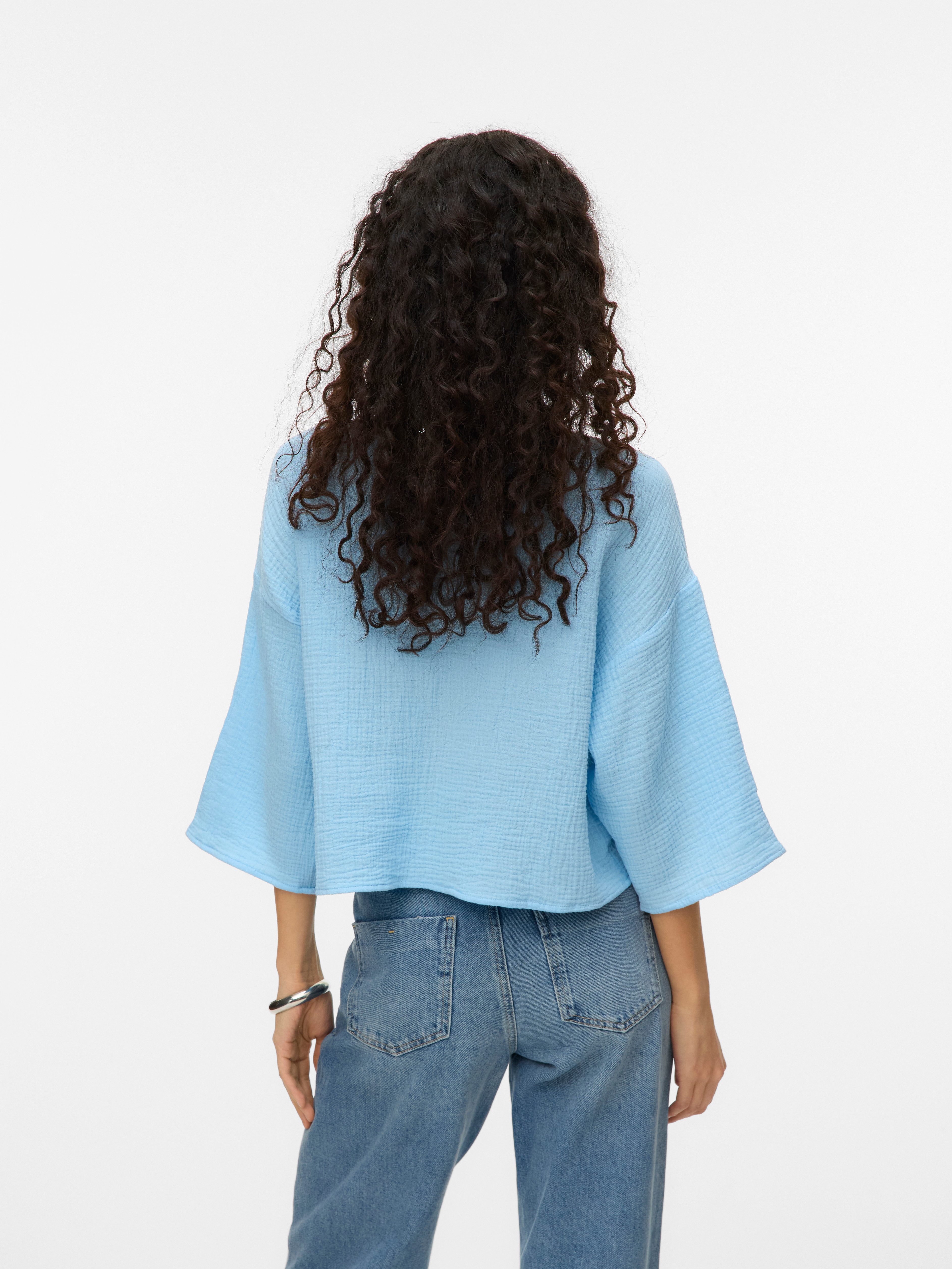 Vero Moda Overhemdblouse VMNATALI CROP SHIRT WVN NOOS
