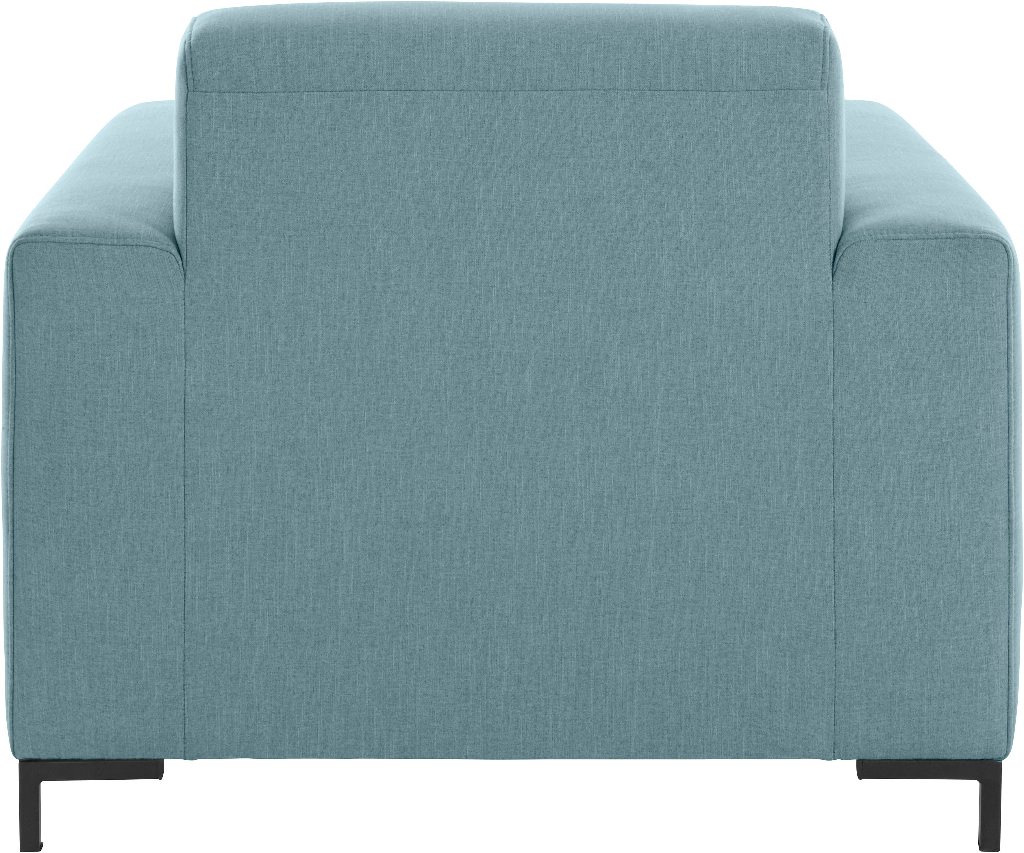 OTTO products Fauteuil Grazzo hoogwaardige stoffen van gerecycled materiaal, stiksels op de zitting
