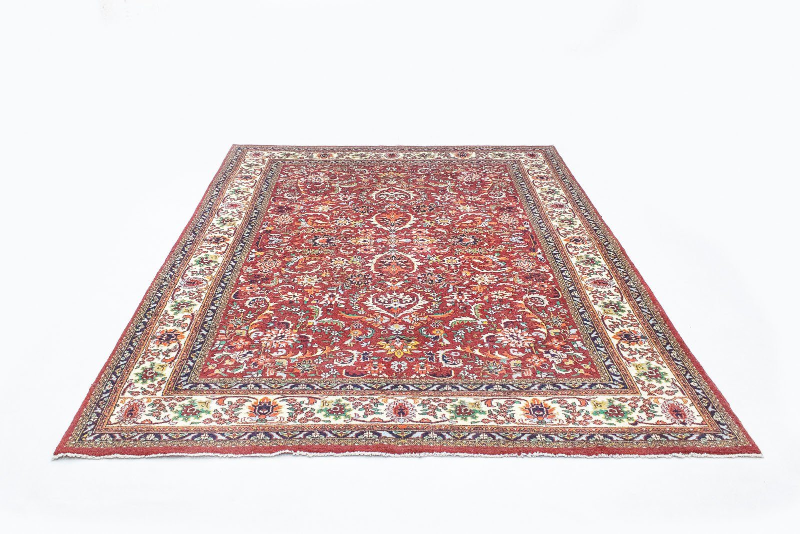 morgenland Wollen kleed Sarough Teppich handgeknüpft rot-Orientteppich - 344 x 256 cm - rot
