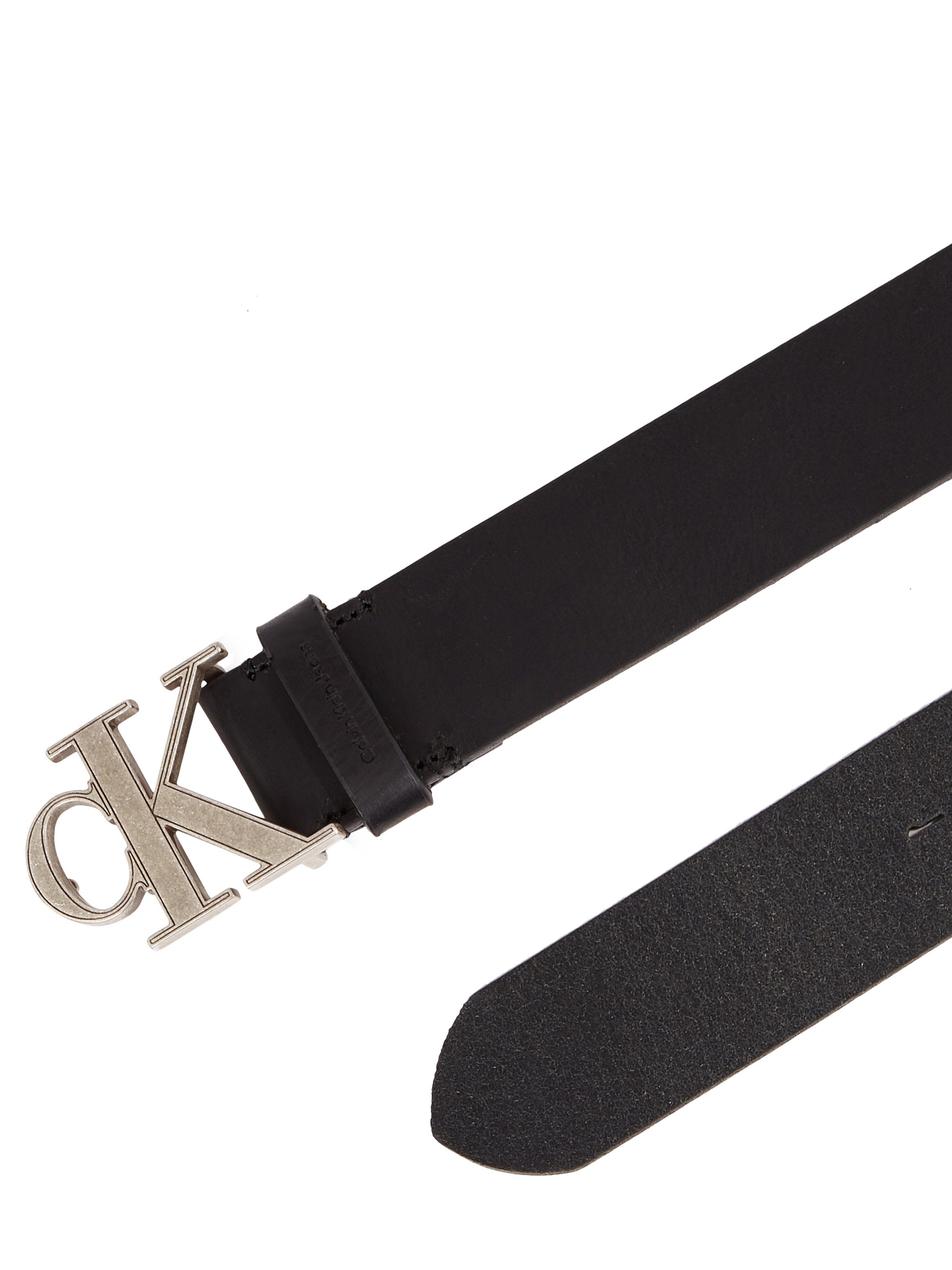Calvin Klein Leren riem MONOGRAM HARDWARE 35MM