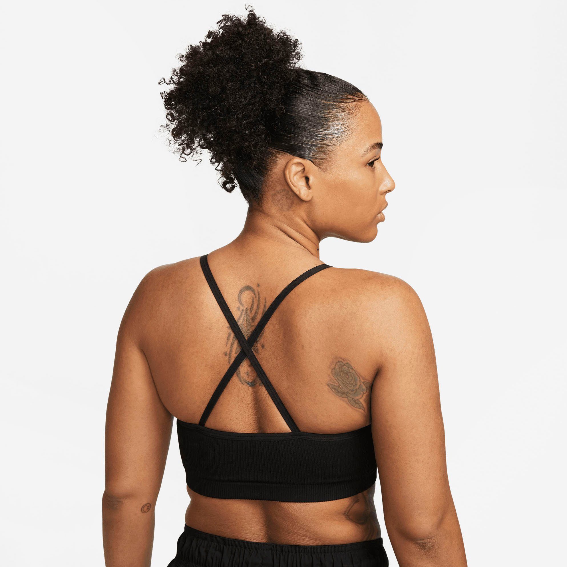 Nike Sport-bh Dri-FIT Indy Seamless Women's Light-Support Padded Ribbed Sports Bra