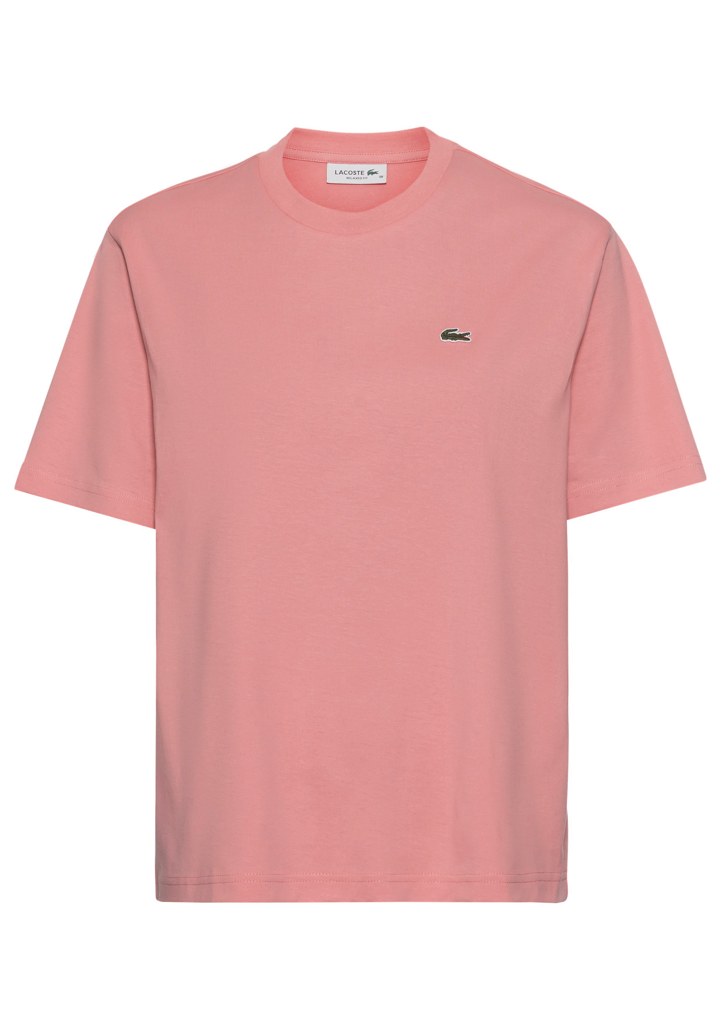 Lacoste Small Logo T-Shirt Pink- Dames Pink
