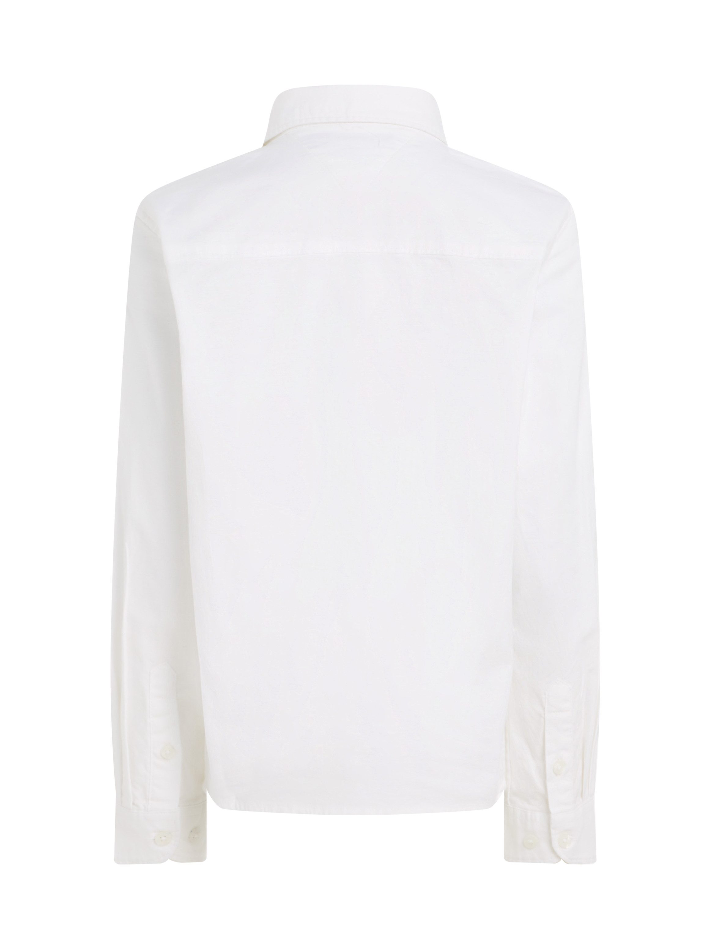 Tommy Hilfiger Overhemd met lange mouwen BOYS STRETCH OXFORD SHIRT L/S Kinderen tot 16 jaar, button-down kraag, lange mouwen, logo-vlag