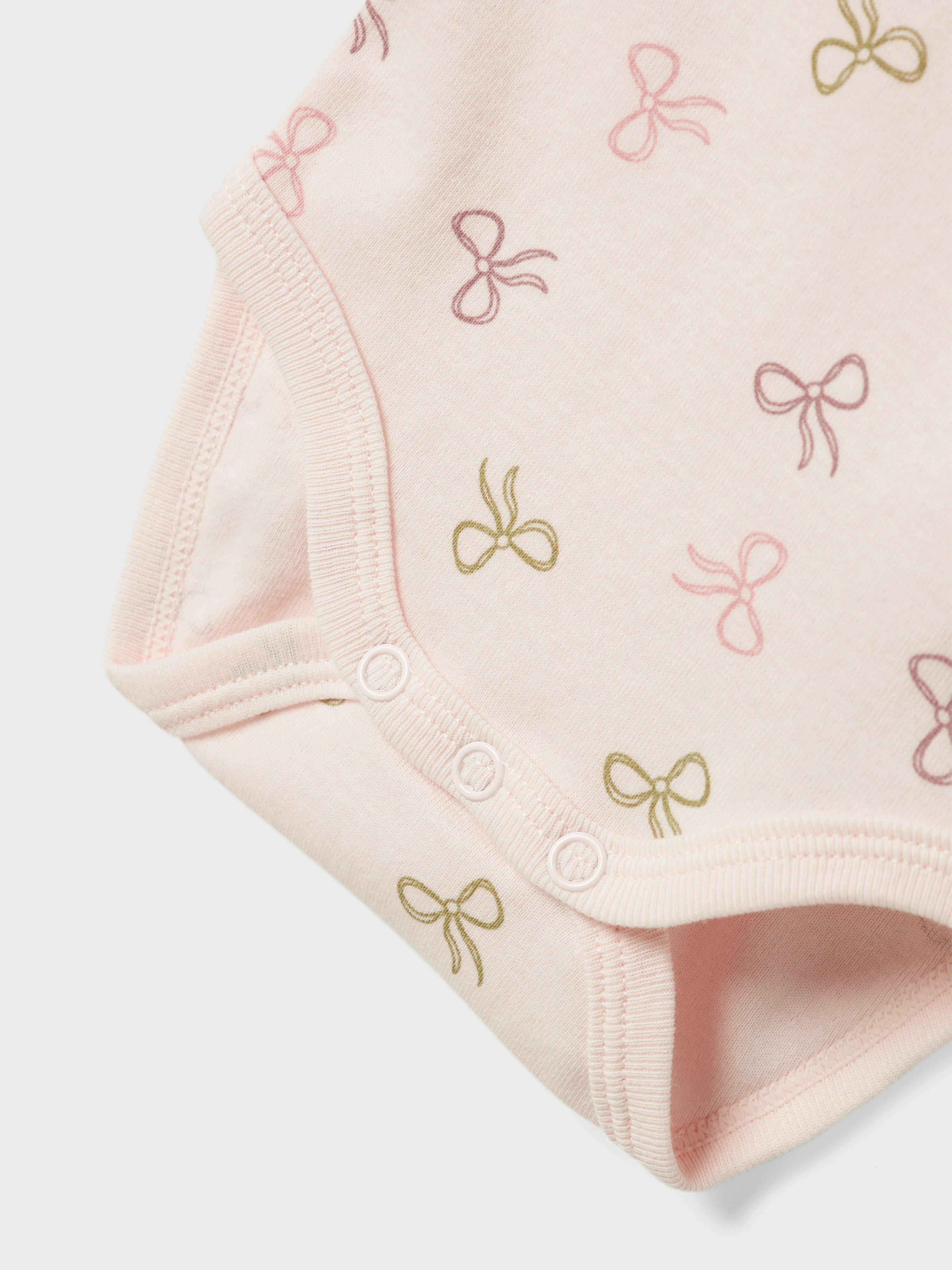 Name It Body met lange mouwen NBFBODY 3P LS BARELY PINK BOW NOOS (set 3-delig)