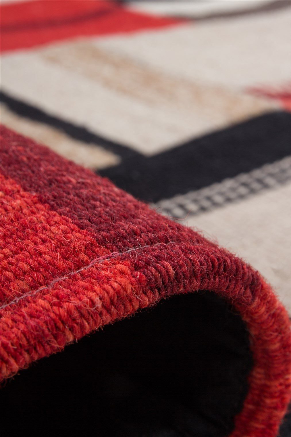 Kayoom Vloerkleed Radical 240 Handgeweven jacquard-kilim, hoogwaardige materiaalcombinatie