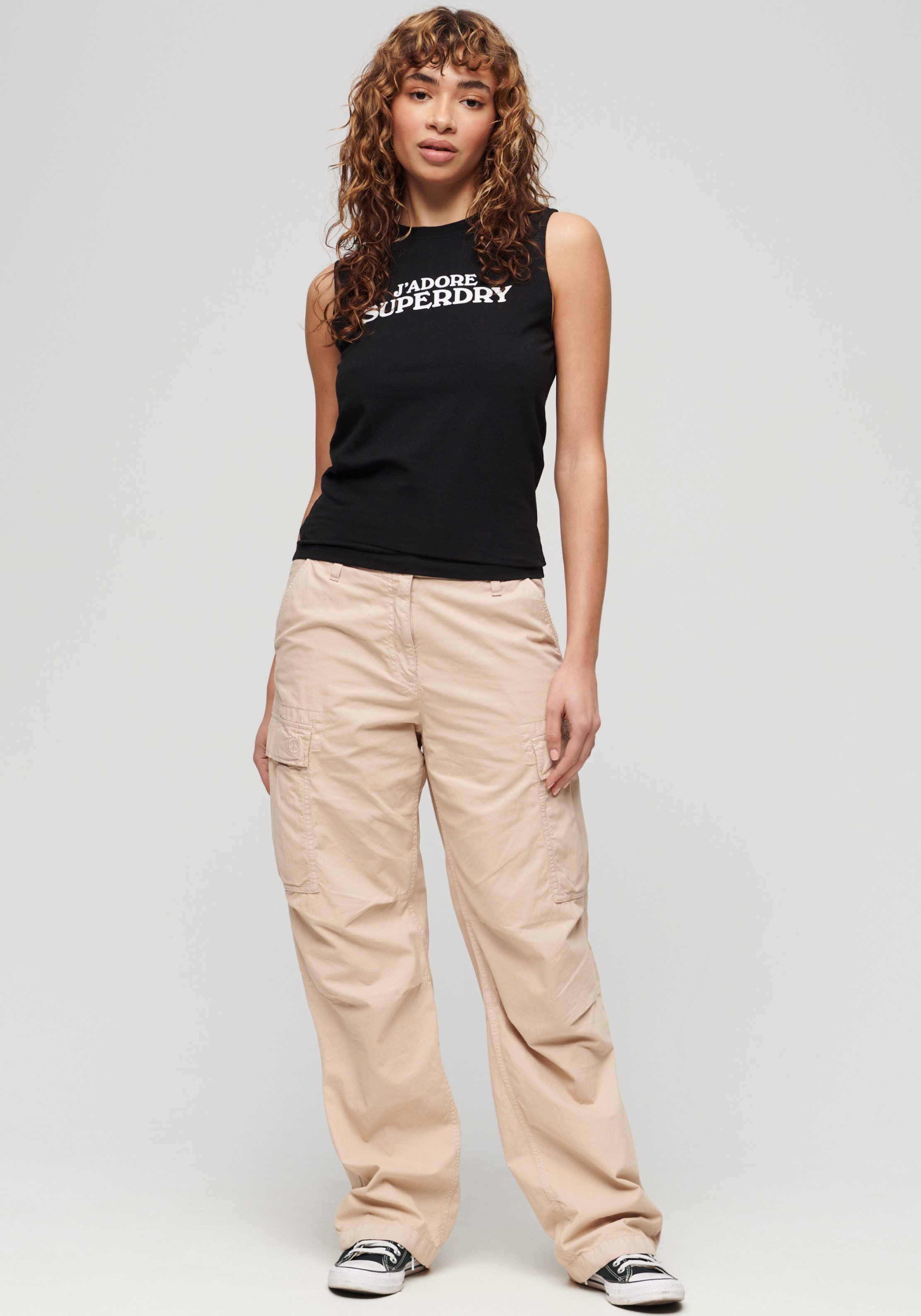 Superdry Tanktop SPORT LUXE GRAPHIC FITTED TANK