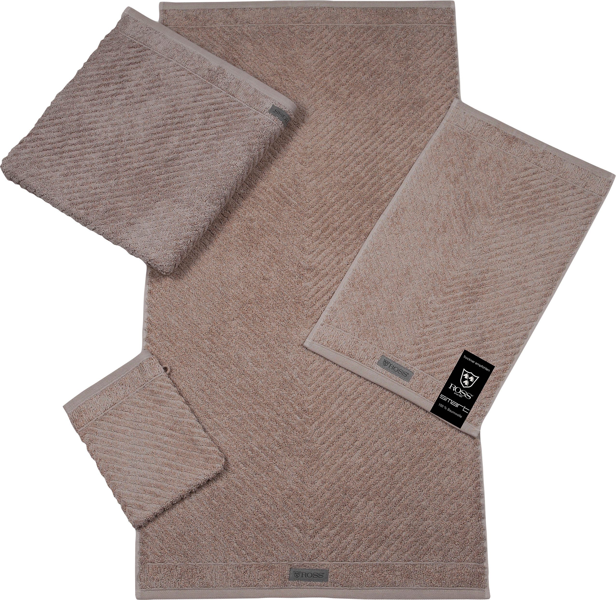 ROSS Douchelaken Smart Uni-rib met velourslabel (1 stuk)