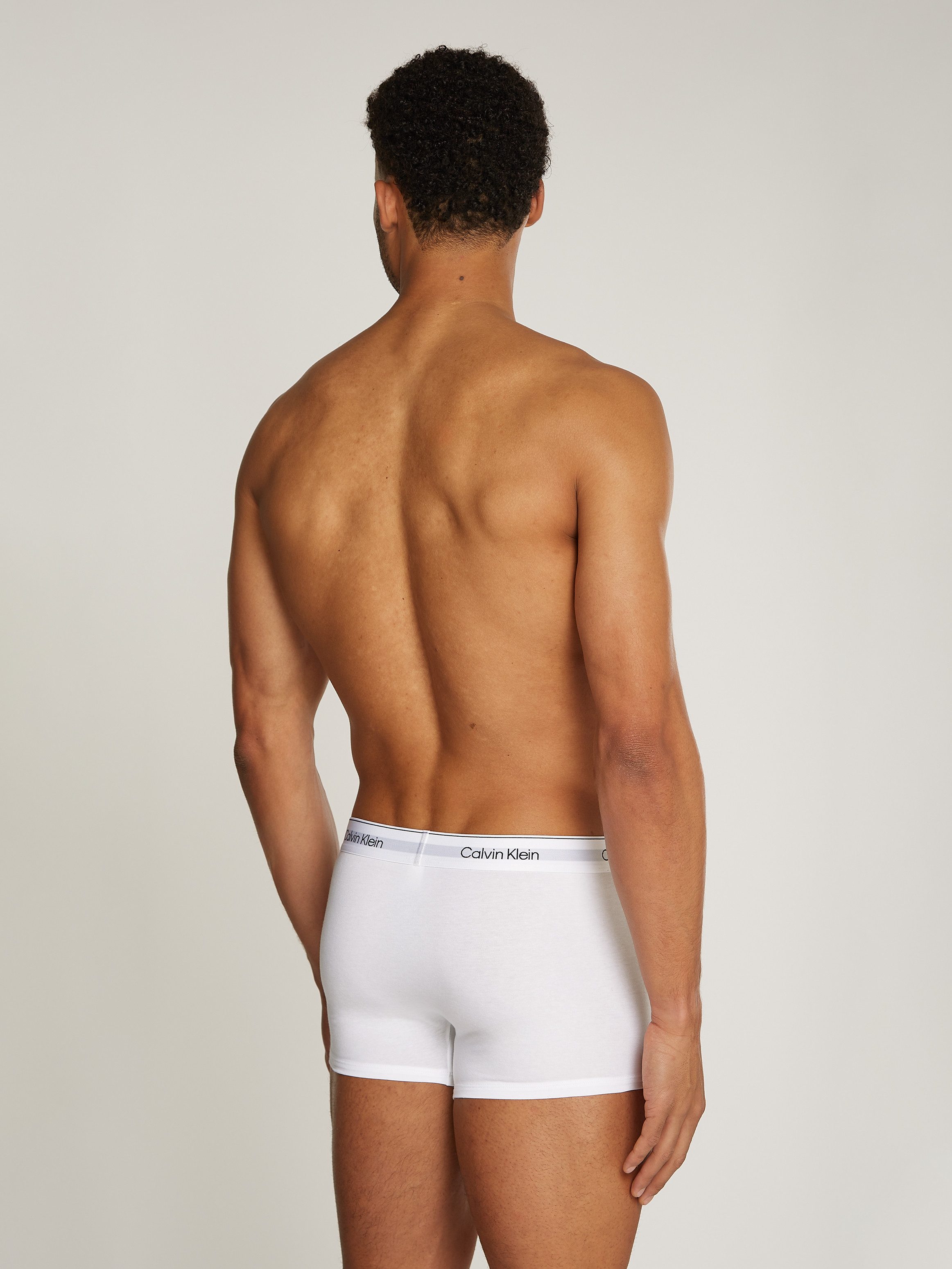 Calvin Klein Boxershort TRUNK 3PK met logo-elastische tailleband (3 stuks) (set, 3 stuks)