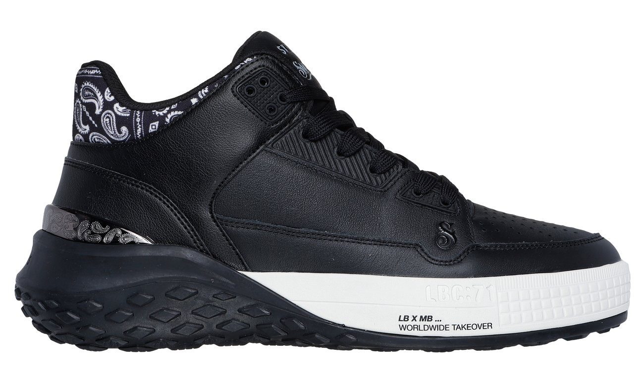 Skechers Sneakers SIZZLE-SNOOP SIZZLE BUCKETS , veterschoenen, vrijetijdsschoen, midcut met air-cooled memory foam